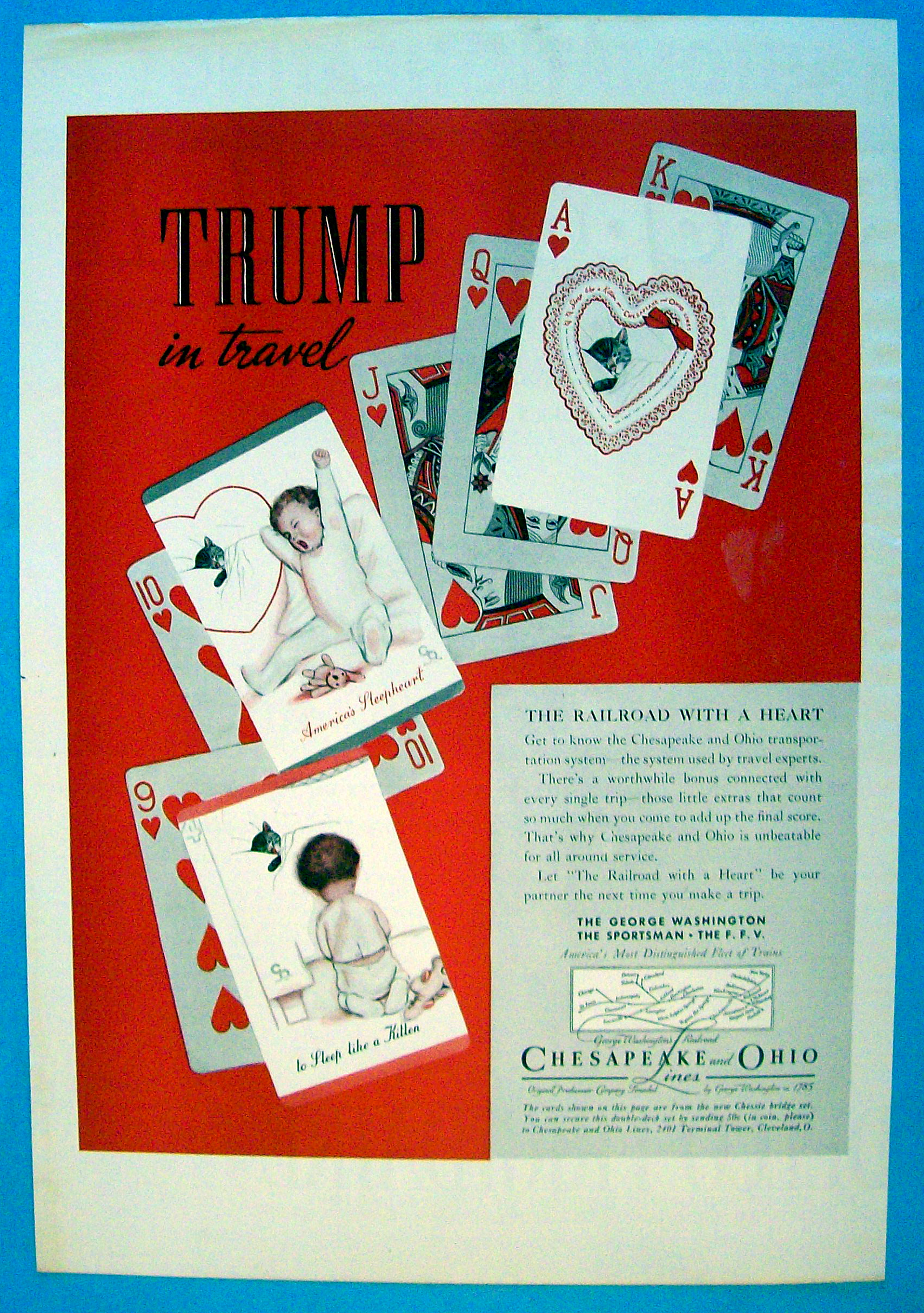 1937 Chesapeake & Ohio Lines with Straight Flush