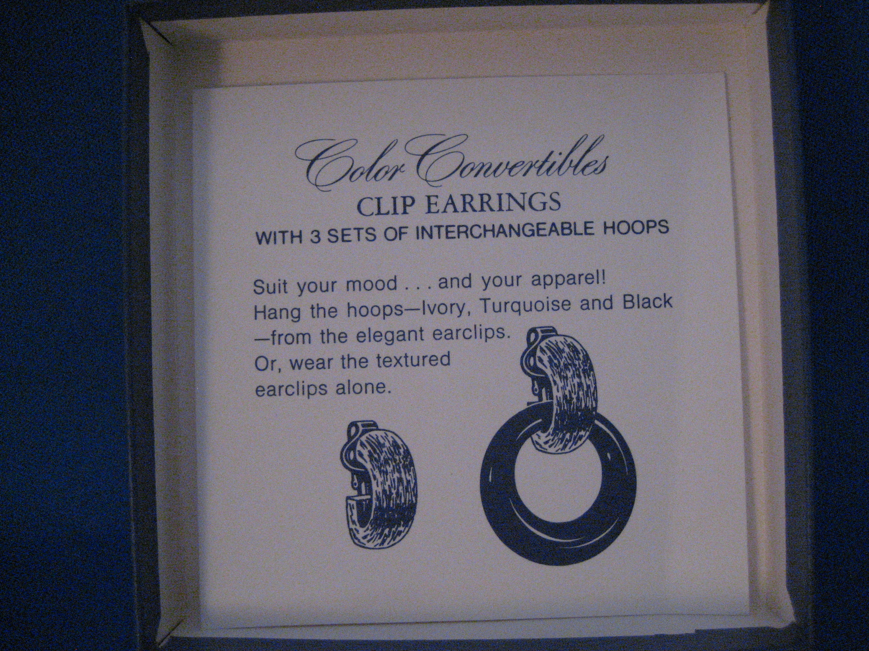 Color Convertible Clip on Earrings