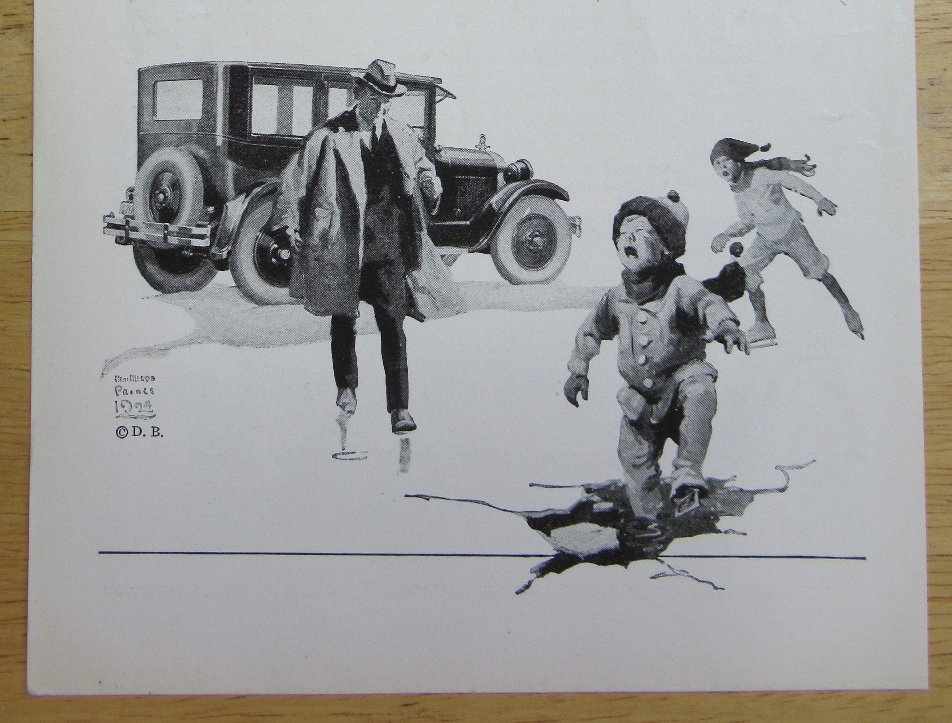 1925 Dodge Brothers with Type B Sedan with Family