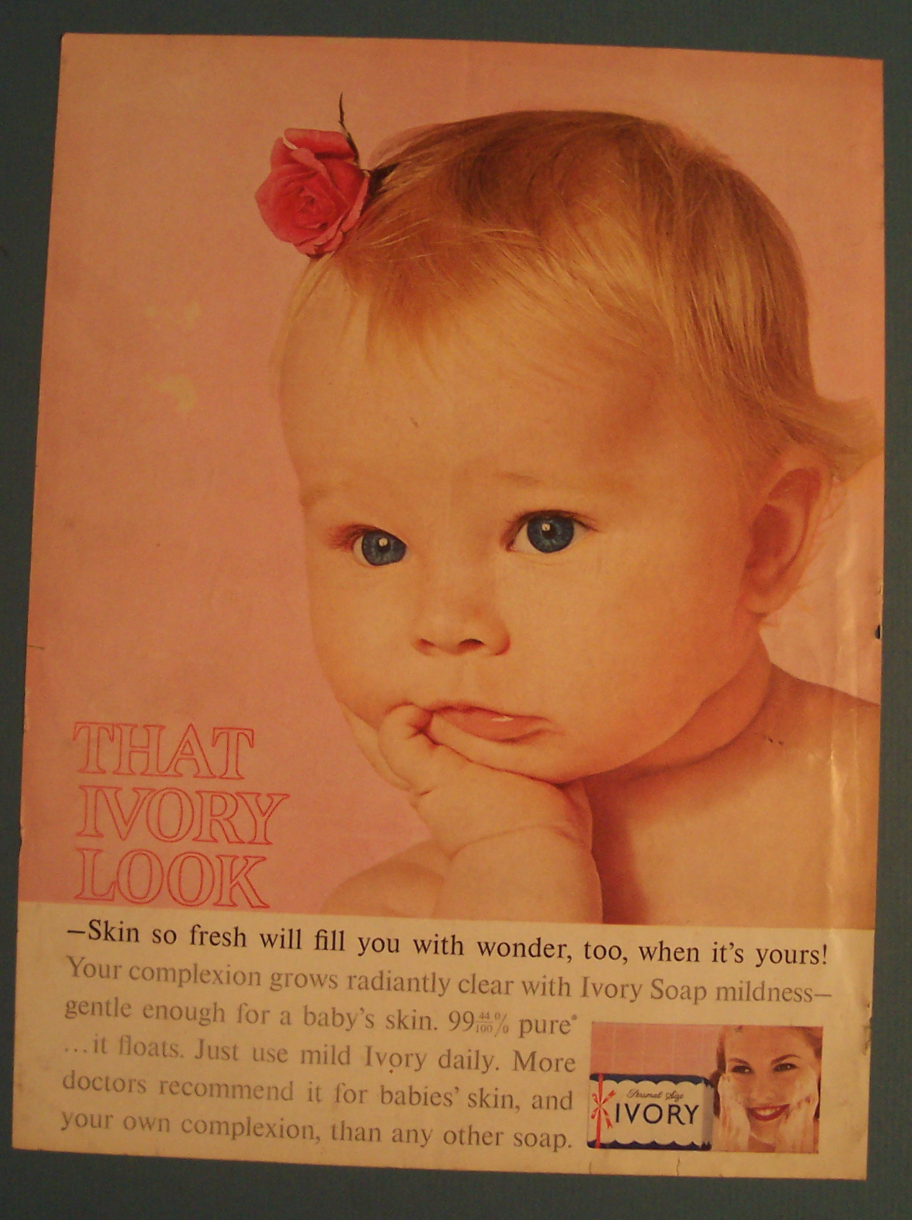 1961 Ivory Soap with Beautiful Blue Eyed Baby
