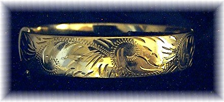 English Gold Filled Bangle Bracelet
