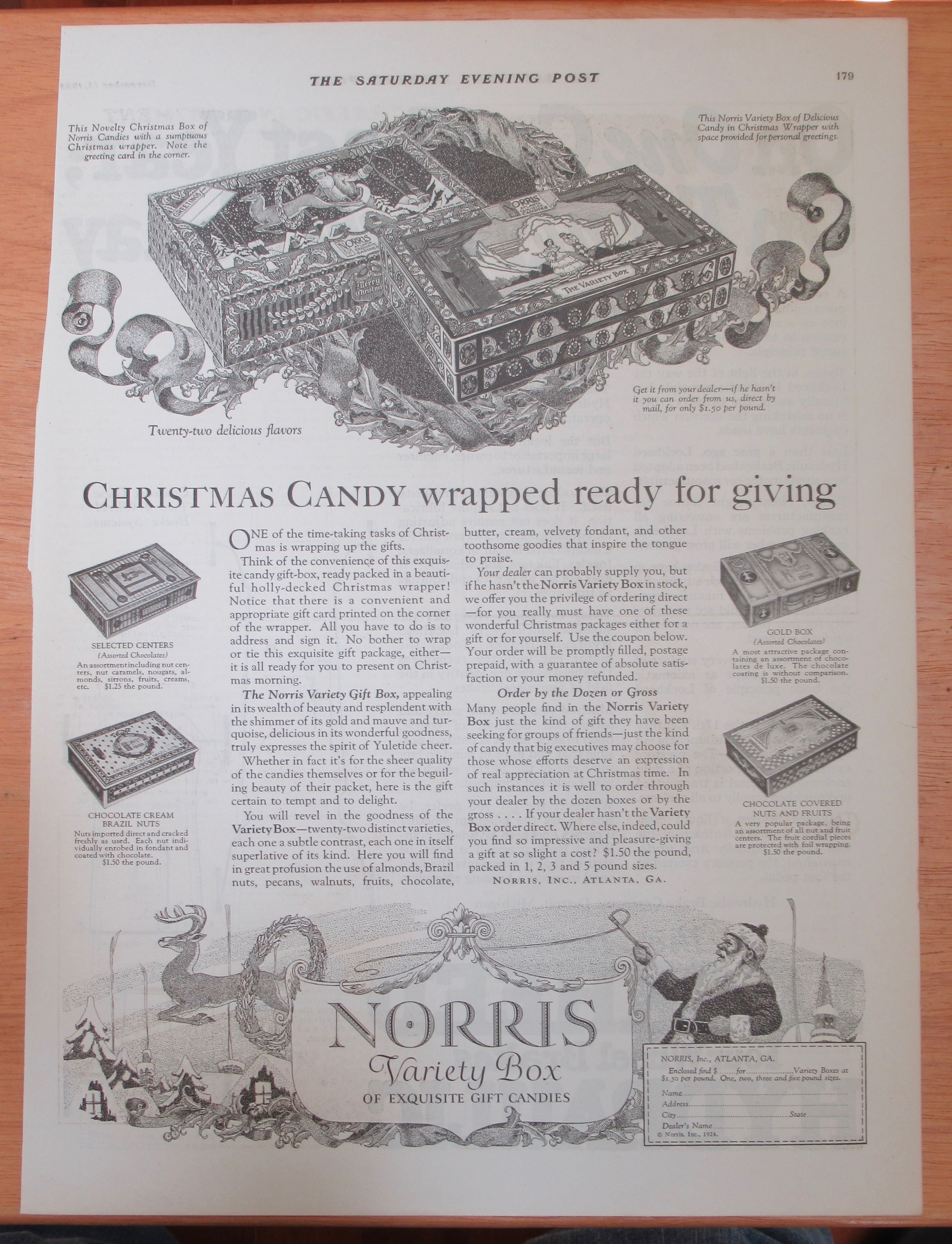 1924 Norris Candies with Norris Variety Box