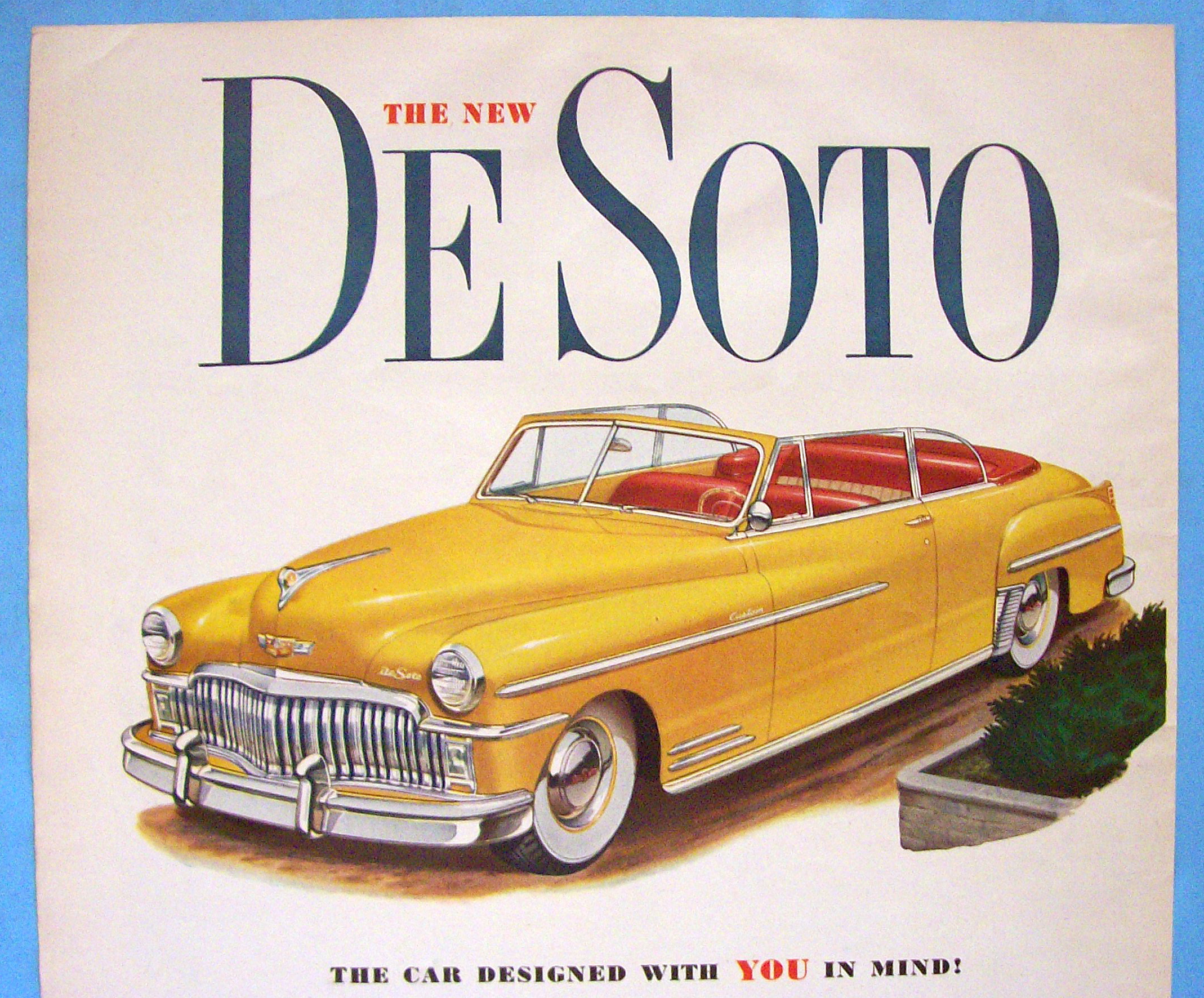 1949 De Soto with Lovely Yellow De Soto