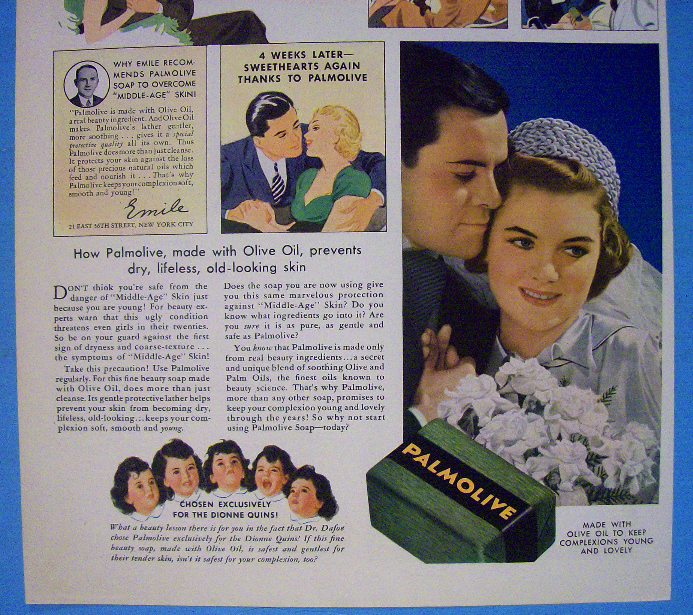 1937 Palmolive Soap with Bride & Groom
