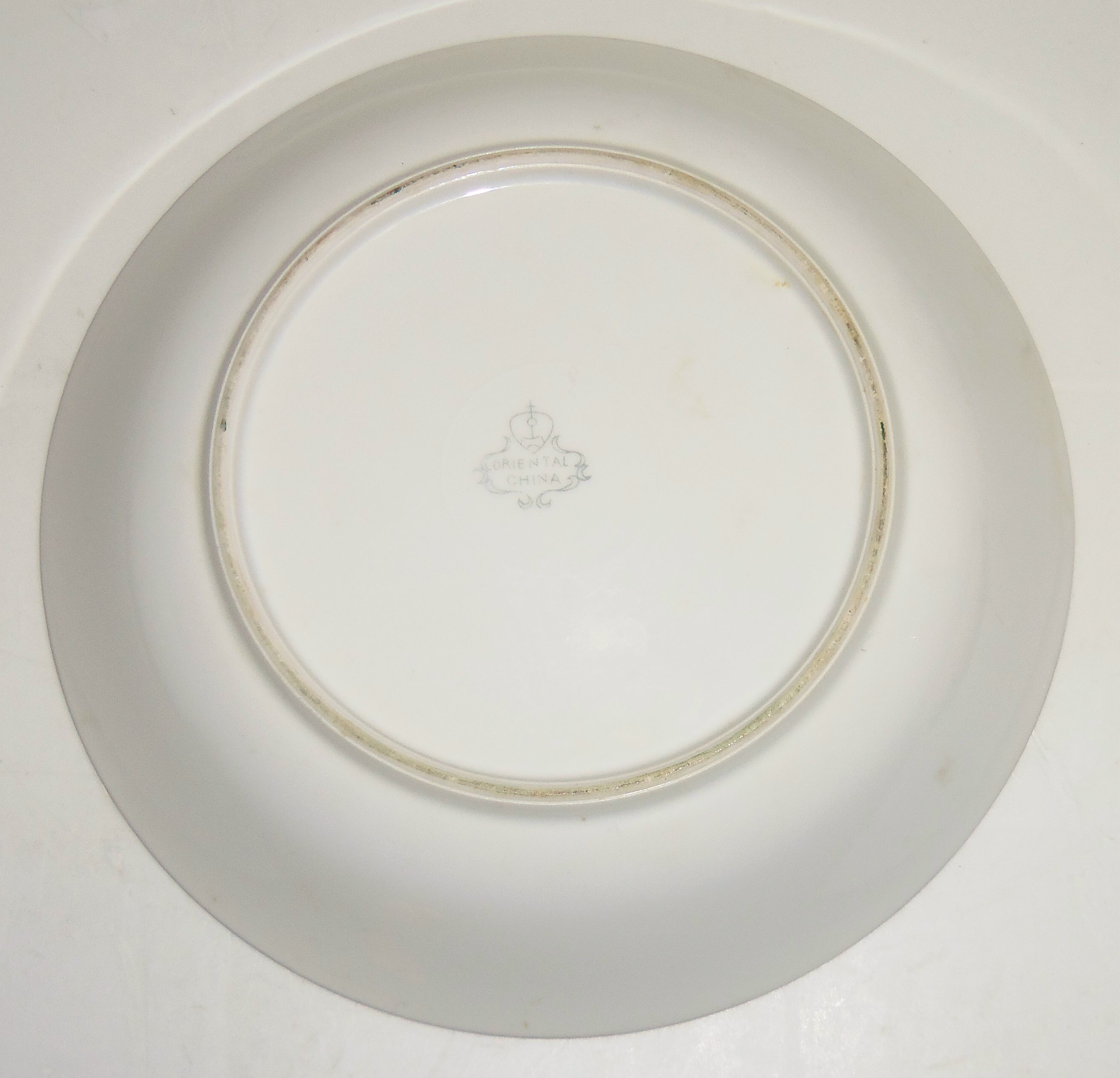 Oriental China Hand Decorated Mt Fuji Soup Bowl!