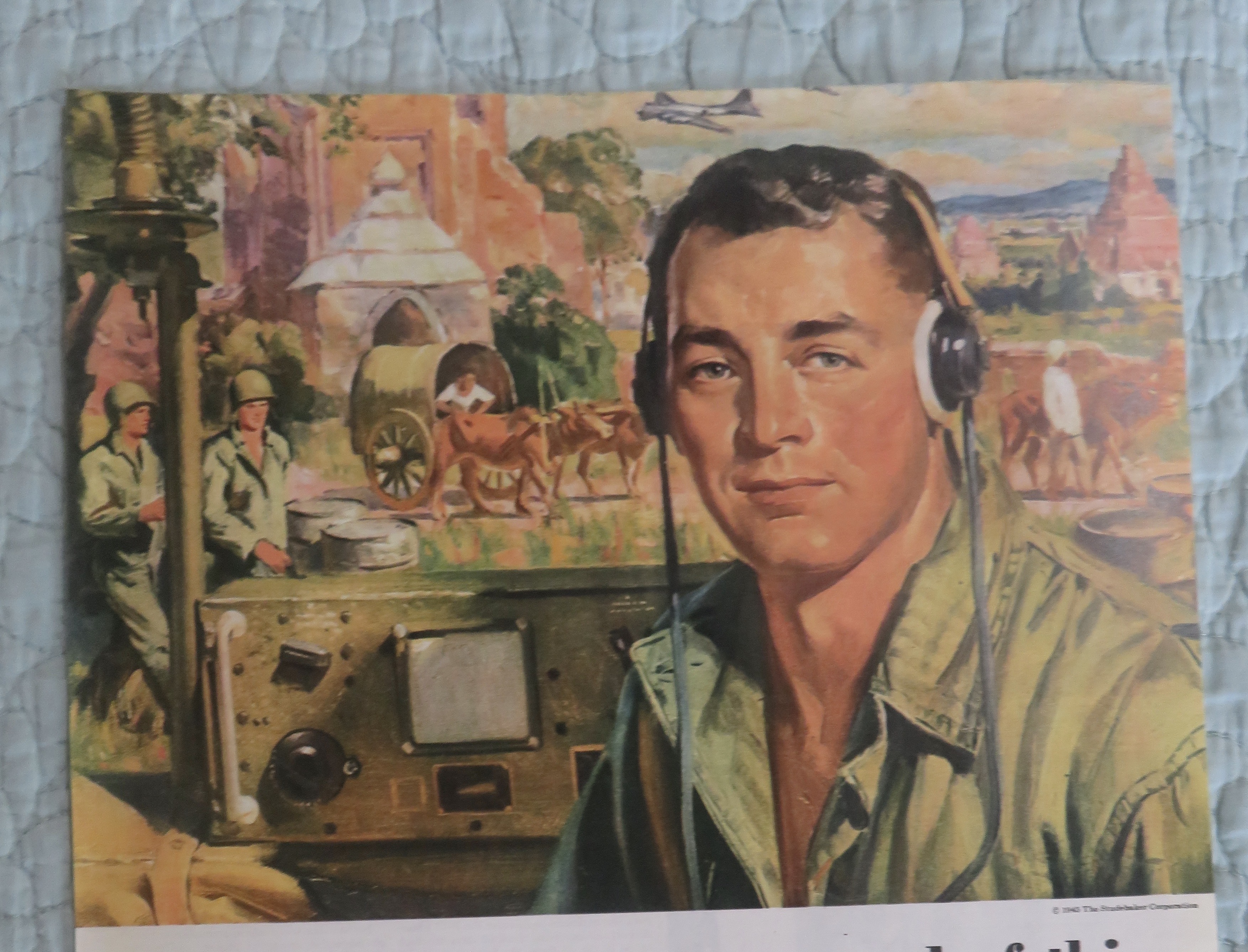 1945 Studebaker with Father & Son War Team