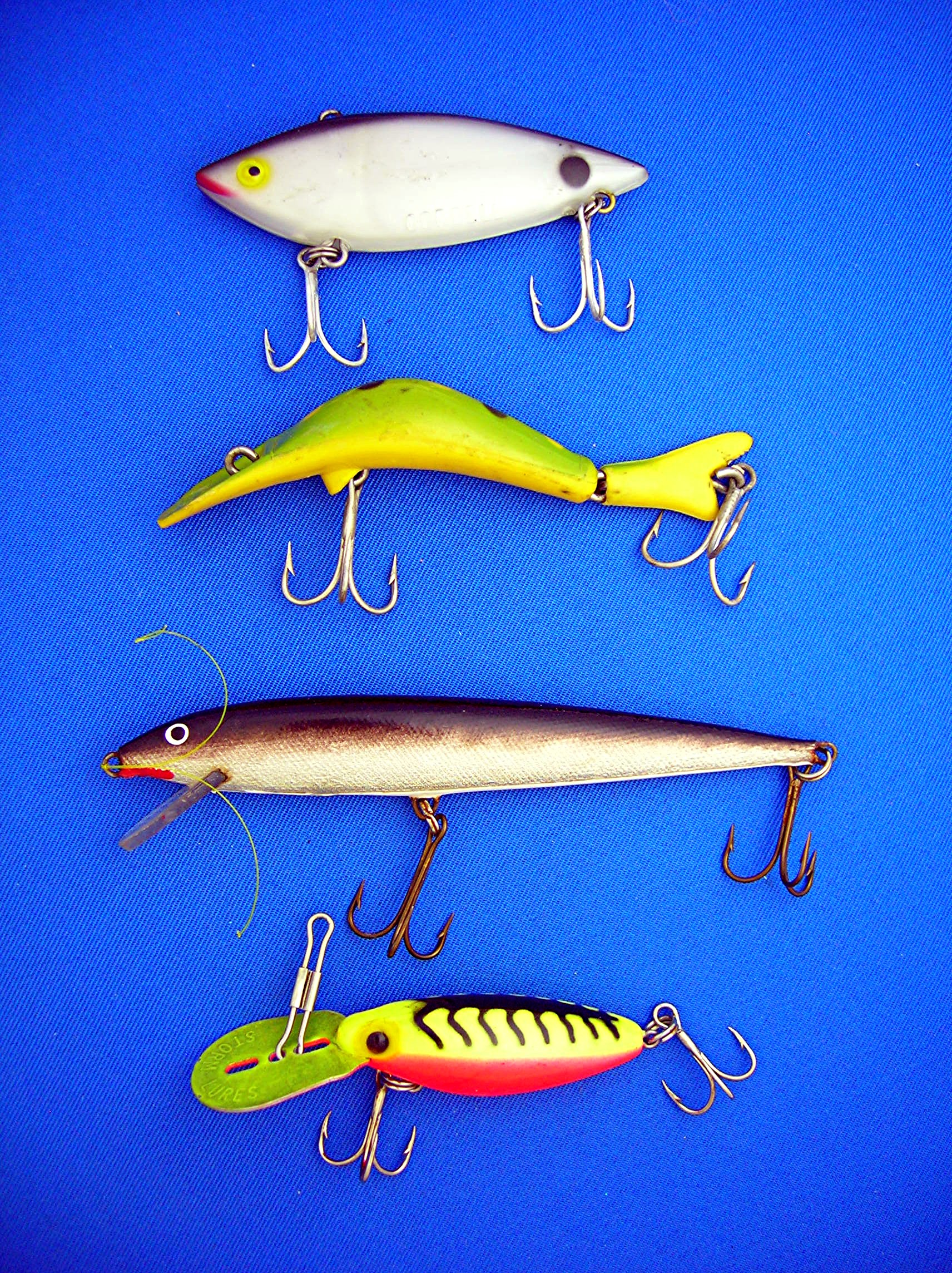 Fishing Lures Lot of 4, Brook's, Cordell, ThinFin,