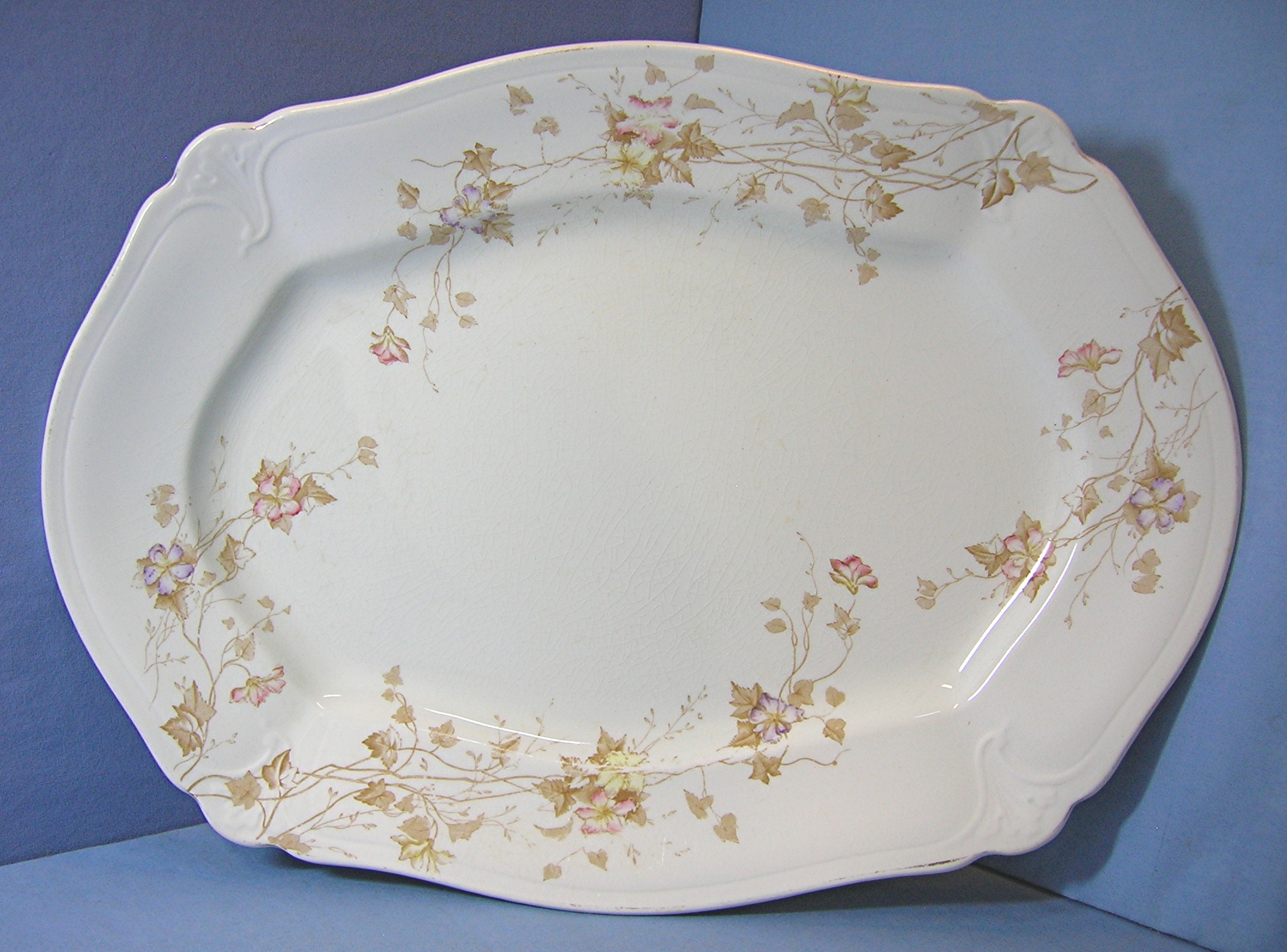 Royal Semi Porcelain Transfer Ware Johnson Bros Platte