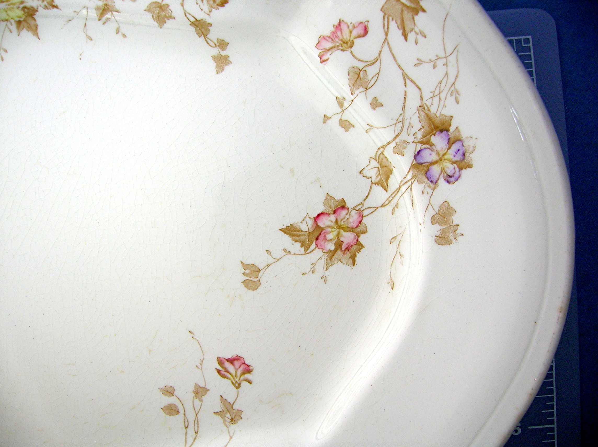 Royal Semi Porcelain  Transfer Ware Johnson Bros Platte