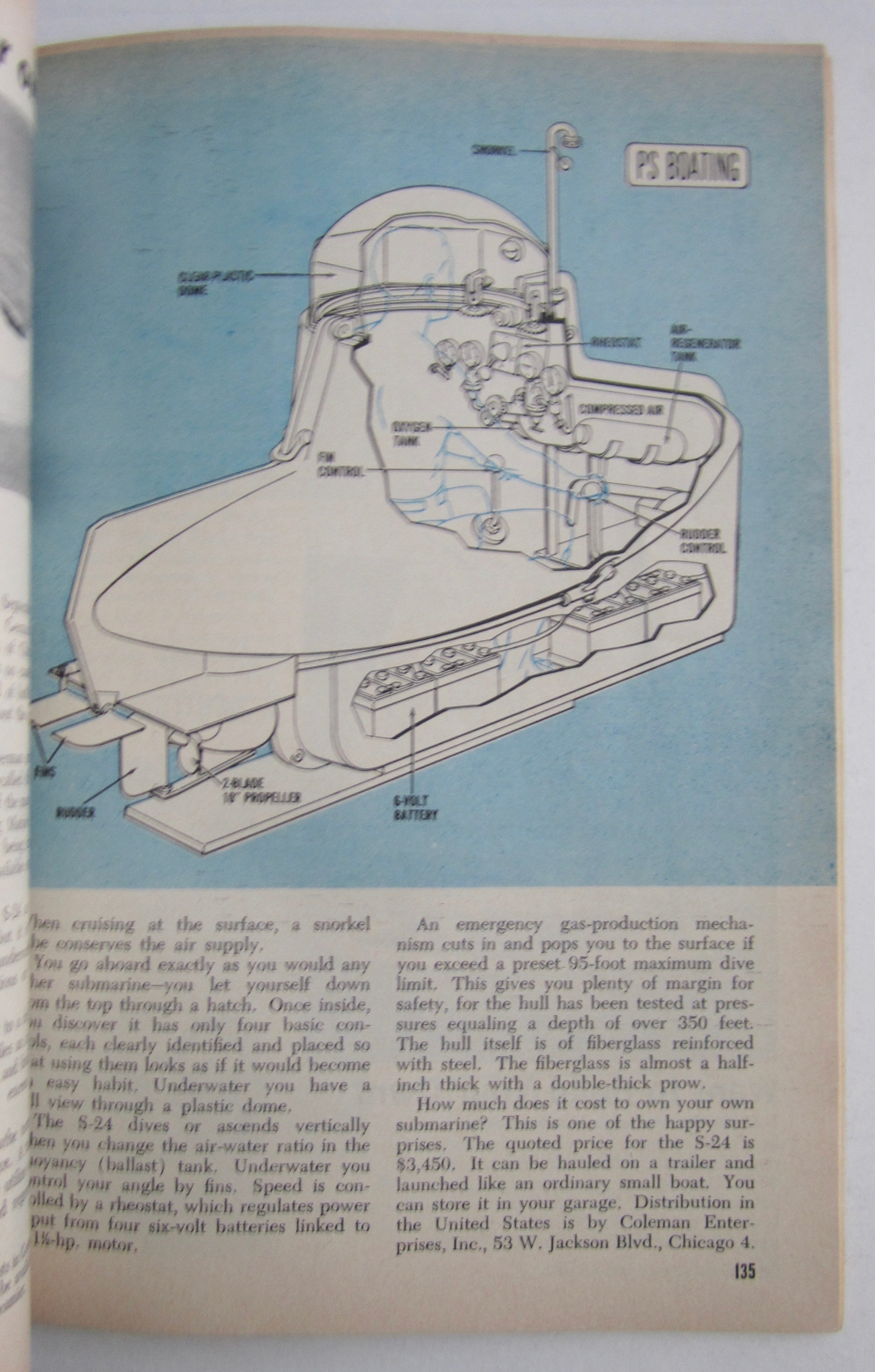 Popular Science-January 1964-U Drive U Boat (1 Man Sub)