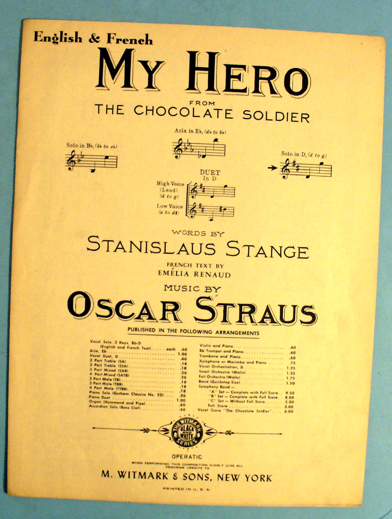 1949 English & French My Hero