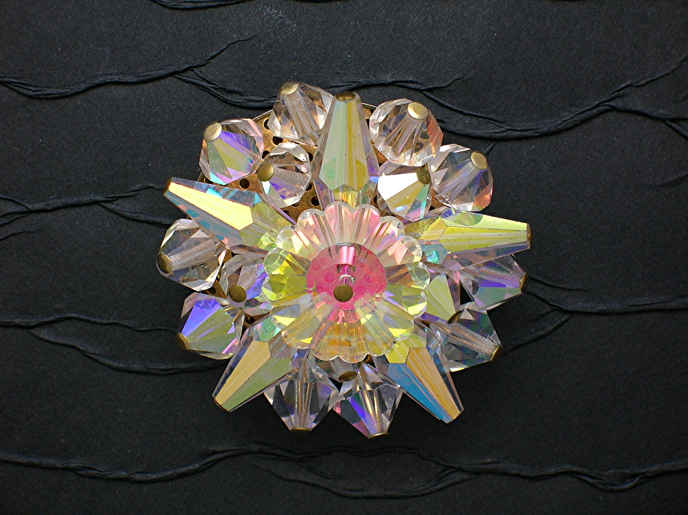 Crystal Rivoli Sunray Brooch