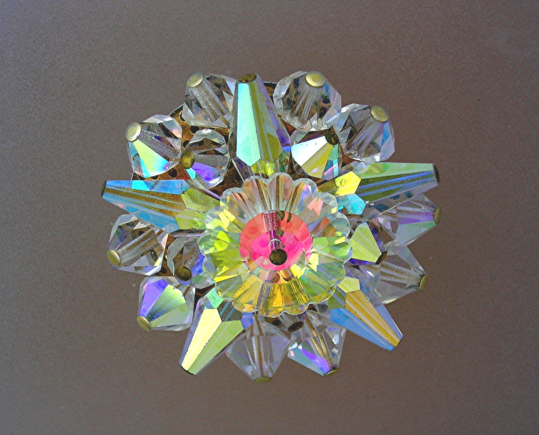 Crystal Rivoli Sunray Brooch