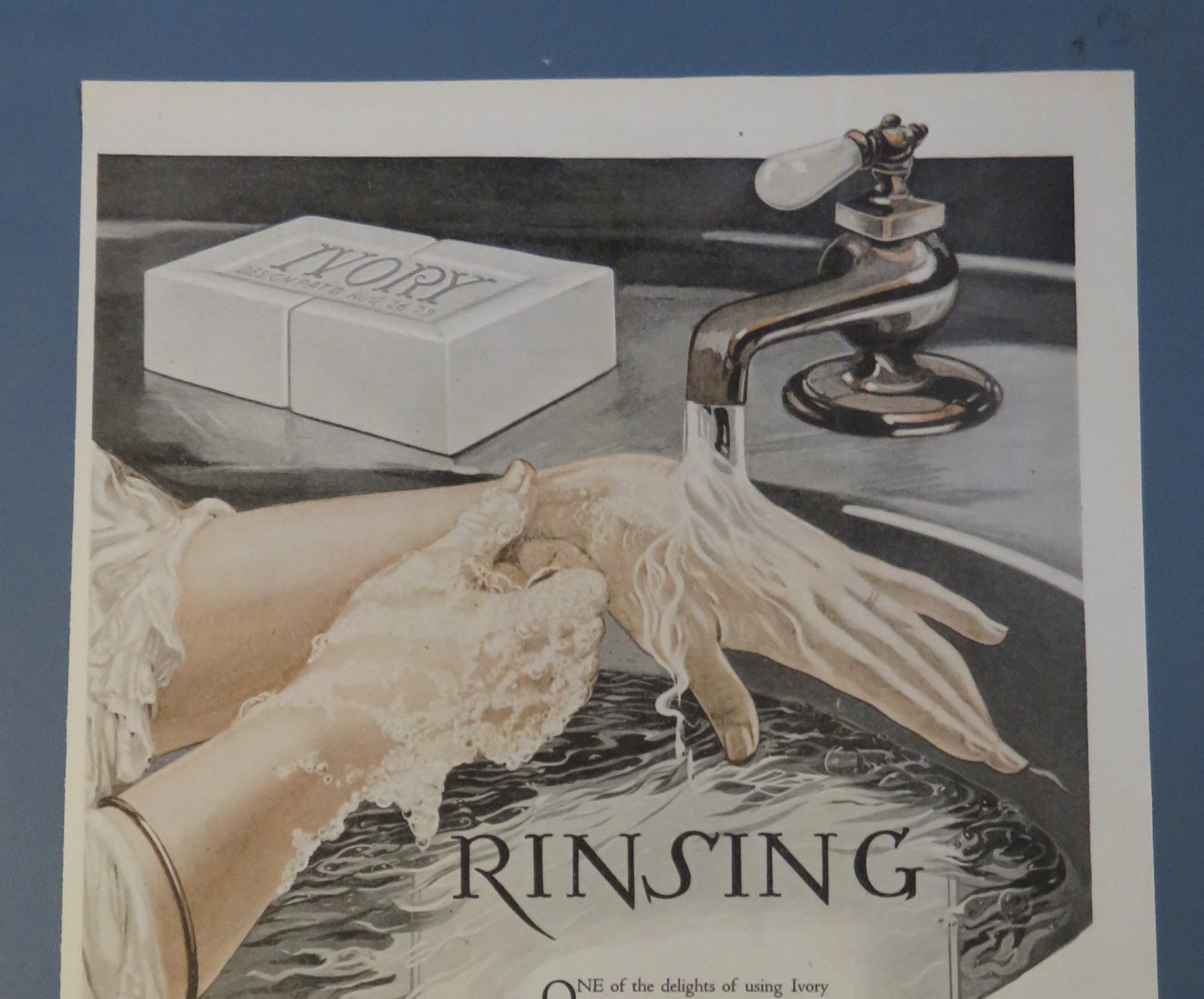 1920 Ivory Soap with Woman Washing Her Hands