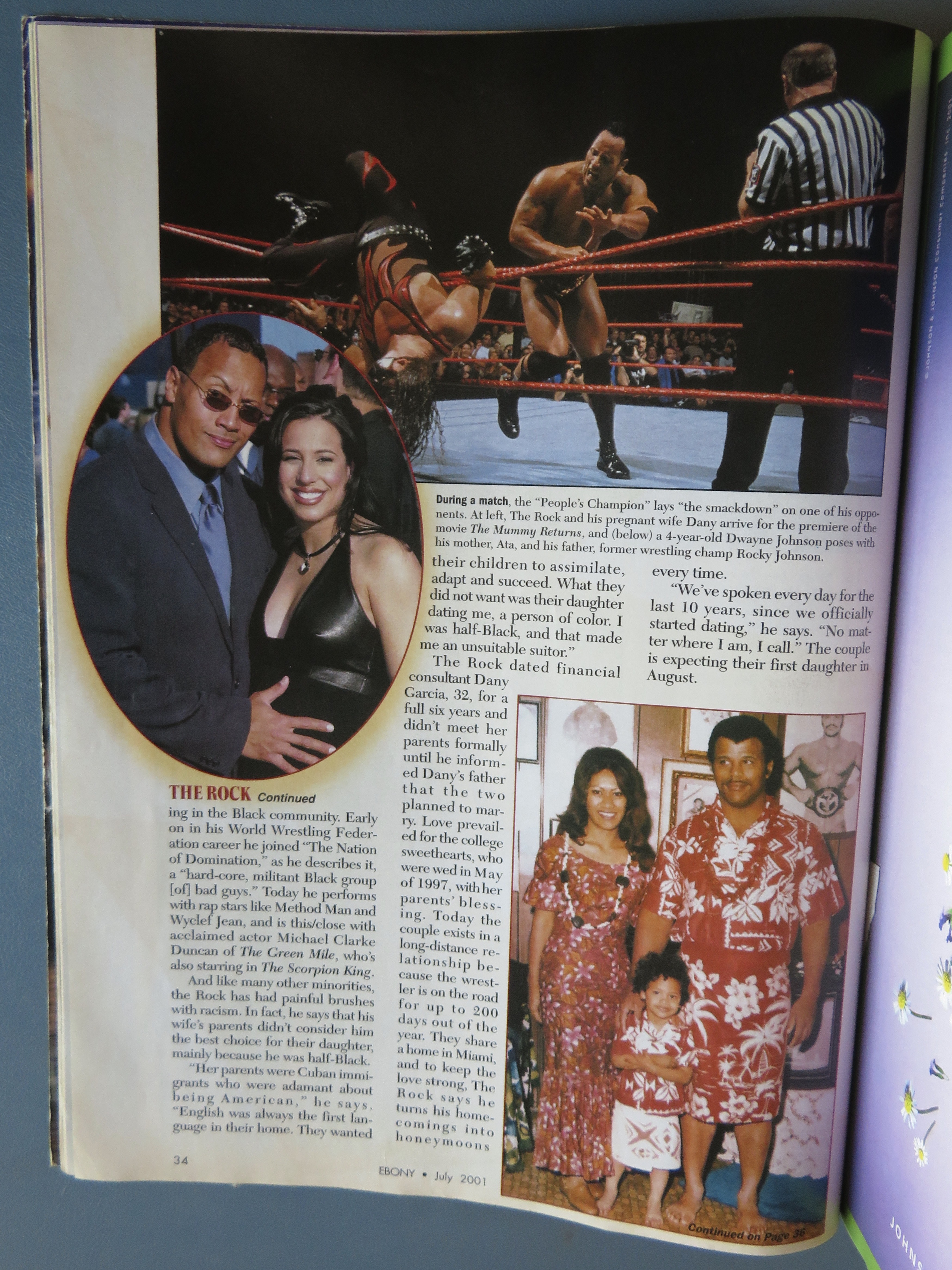 Ebony Magazine - July 2001 - The Rock