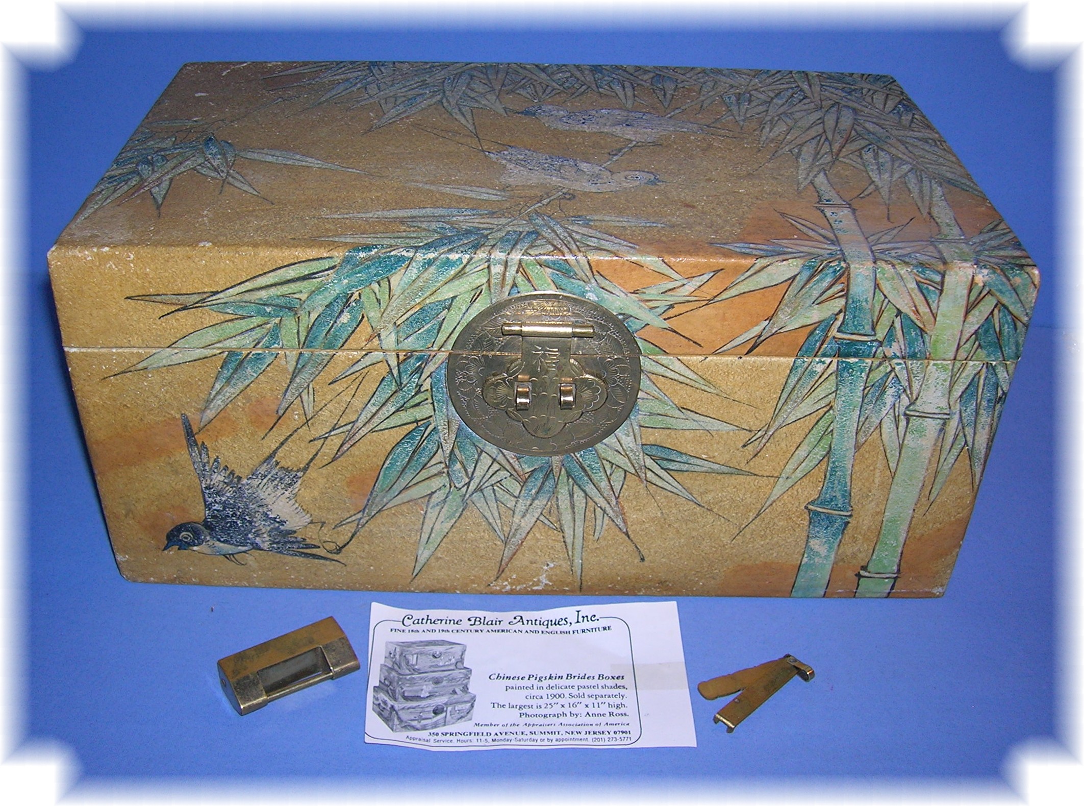 Bride's Box - Chinese, 1920's pigskin