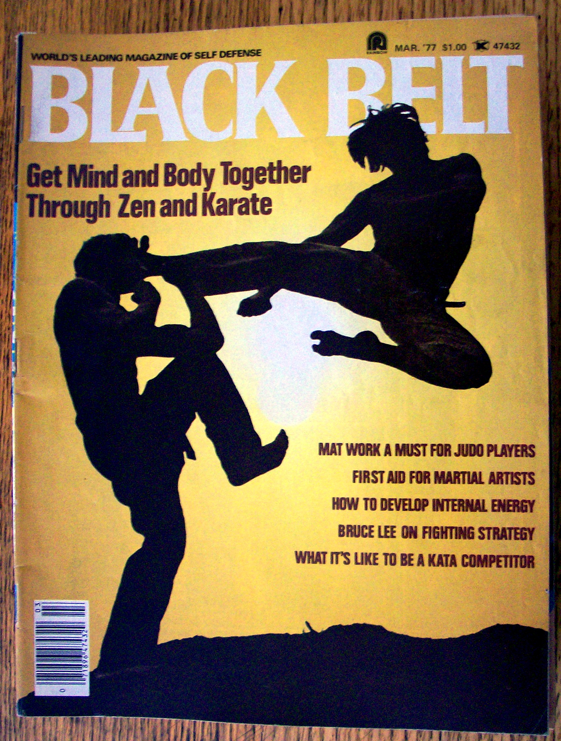 Black Belt Magazine June 1977 Bruce Lee On Fighting