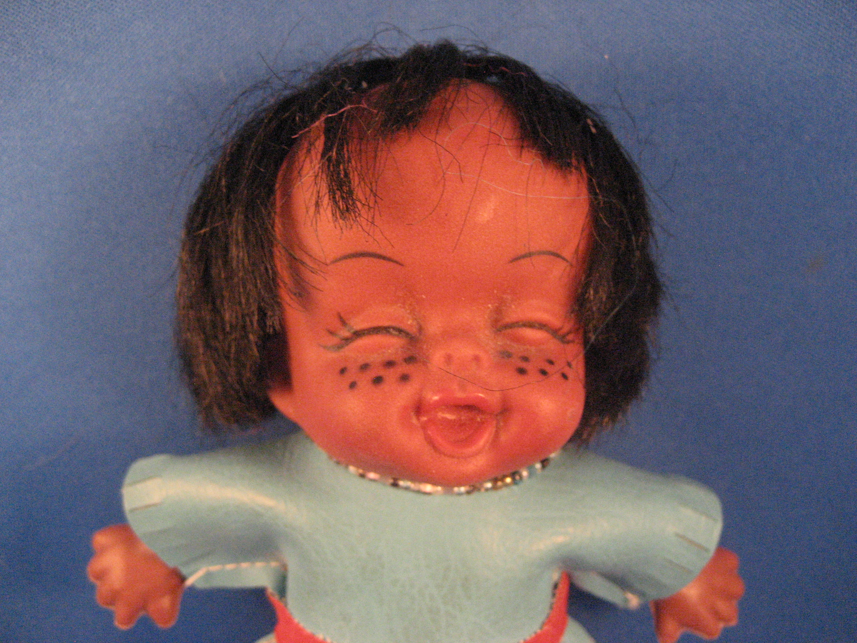 Plastic Native American Doll