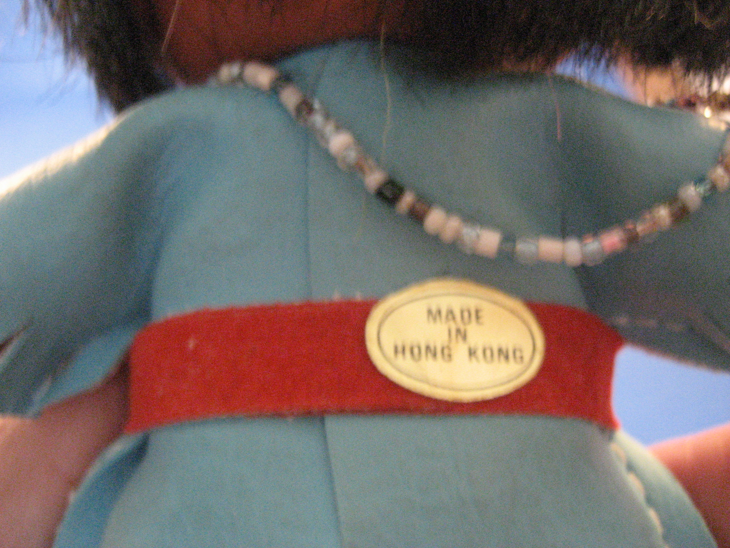 Plastic Native American Doll