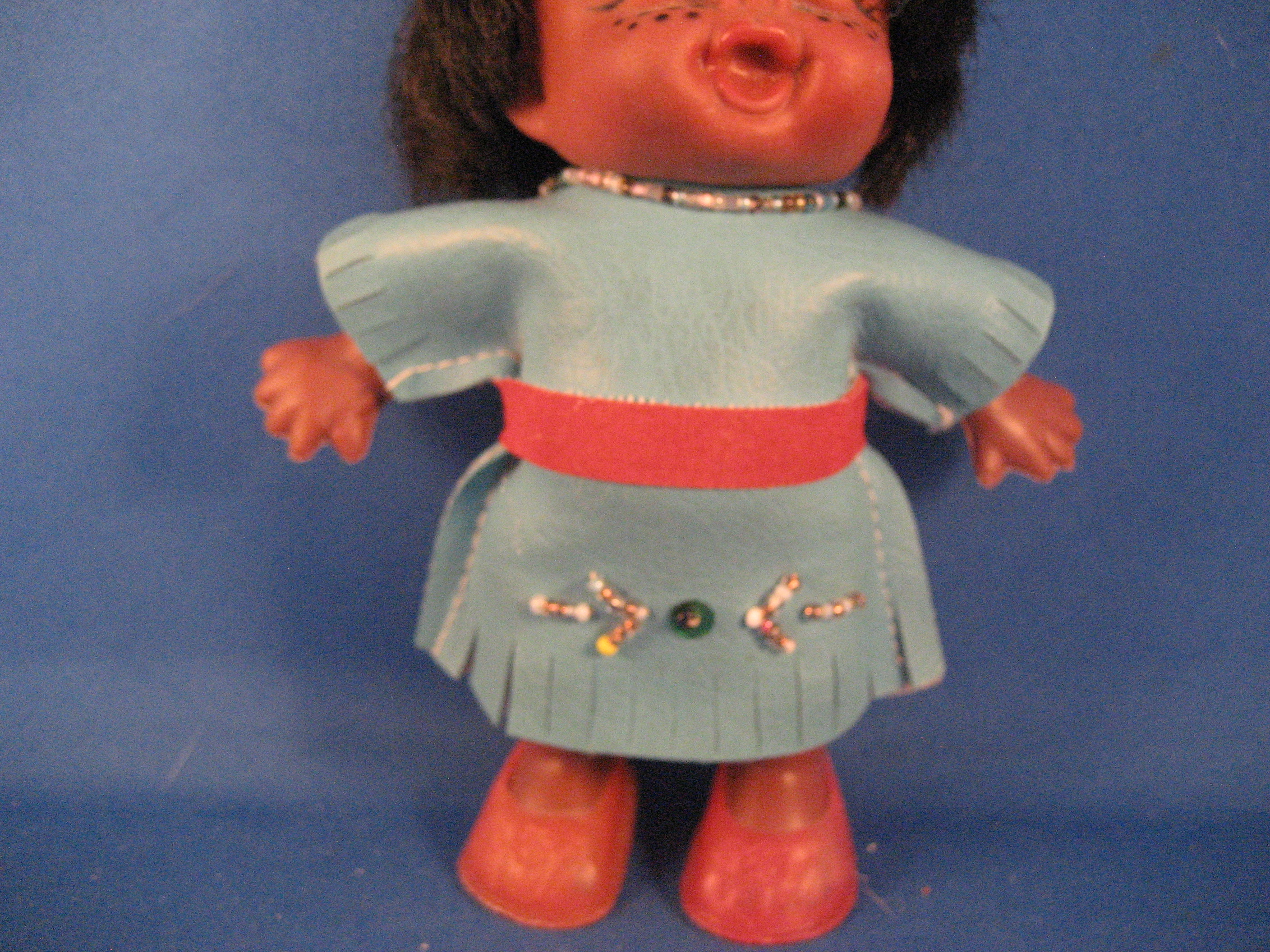 Plastic Native American Doll