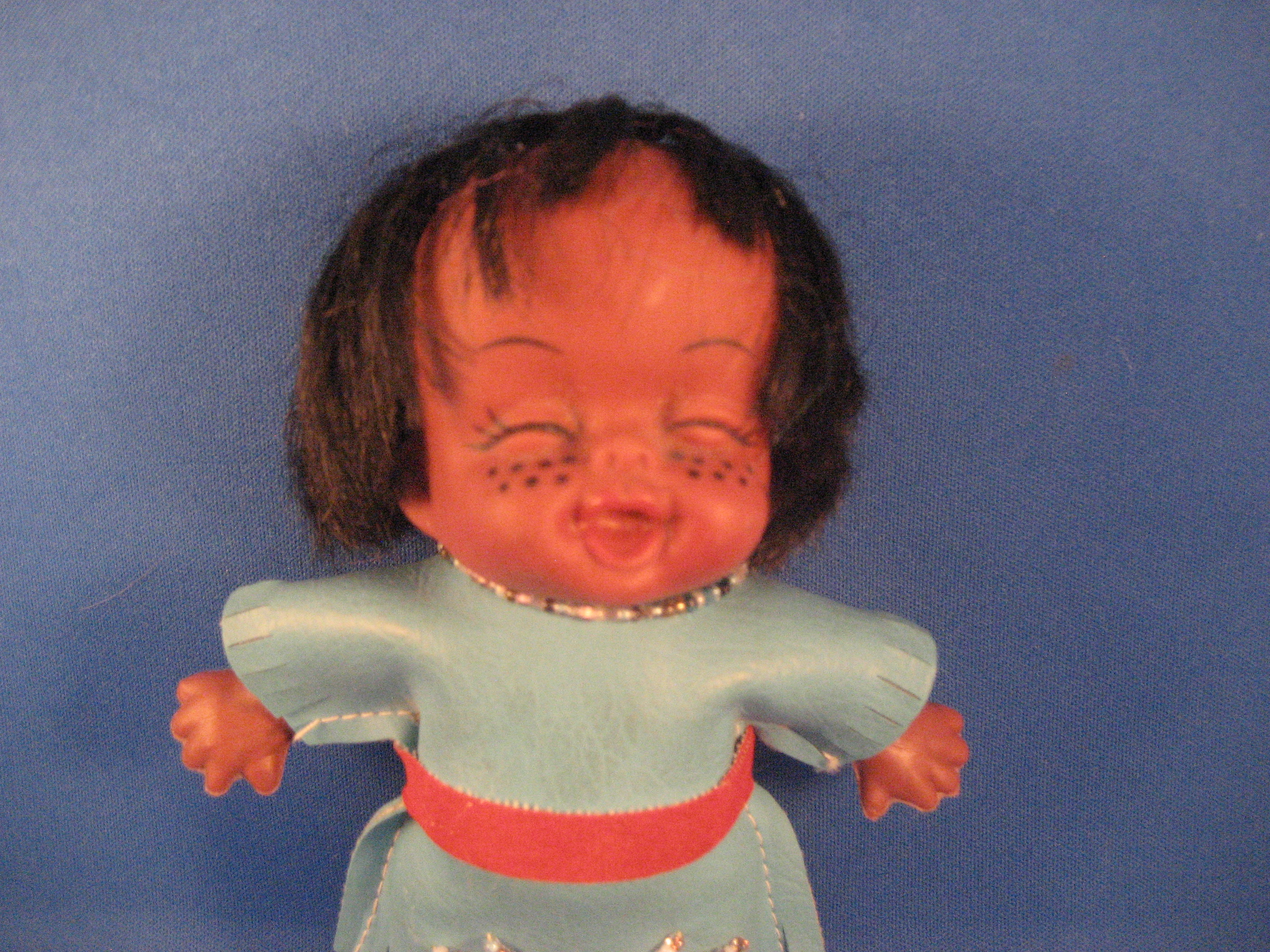 Plastic Native American Doll