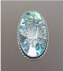 Silver Abalone Tree Ring Mexico