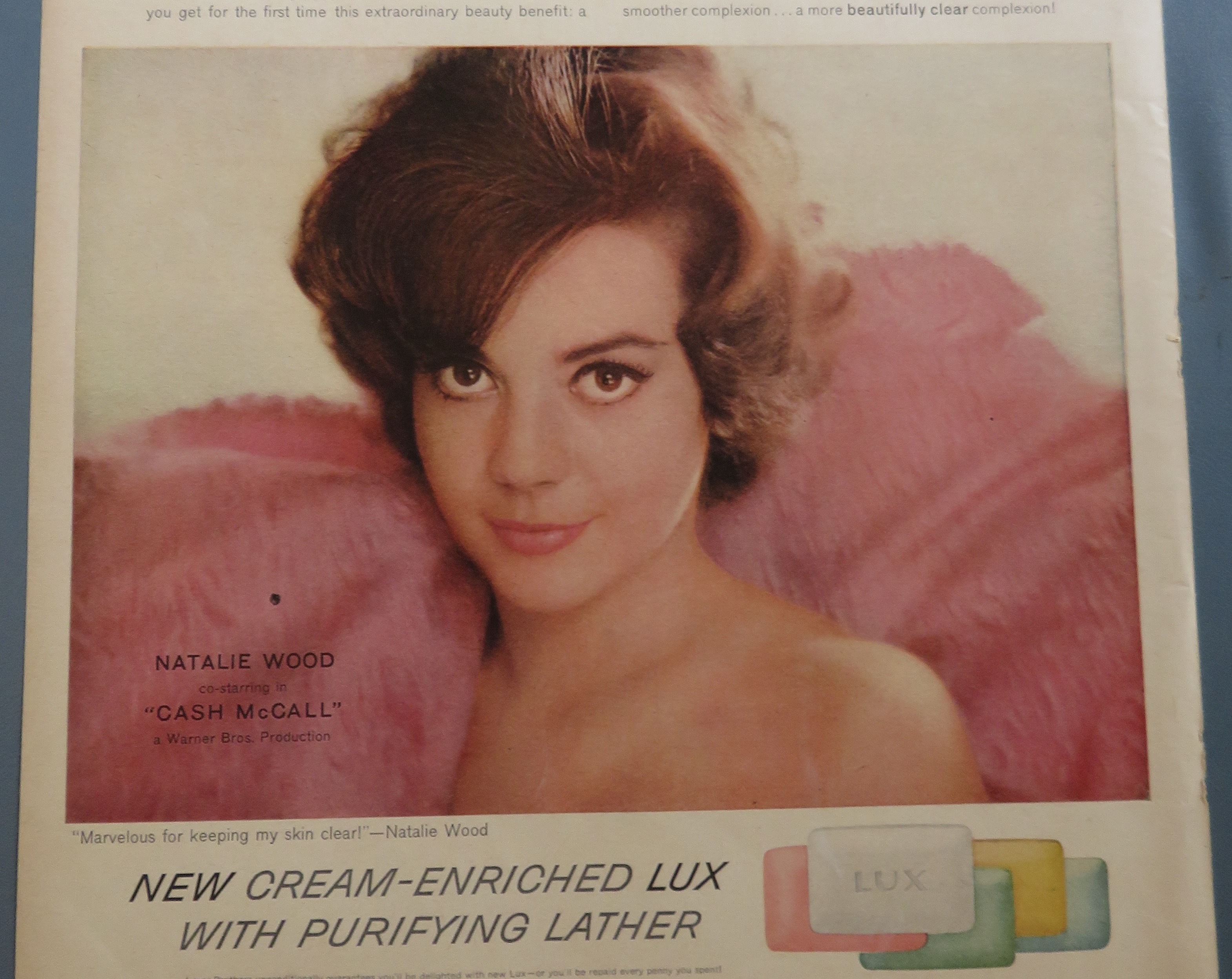 1960 New Cream Lux Soap with Natalie Wood
