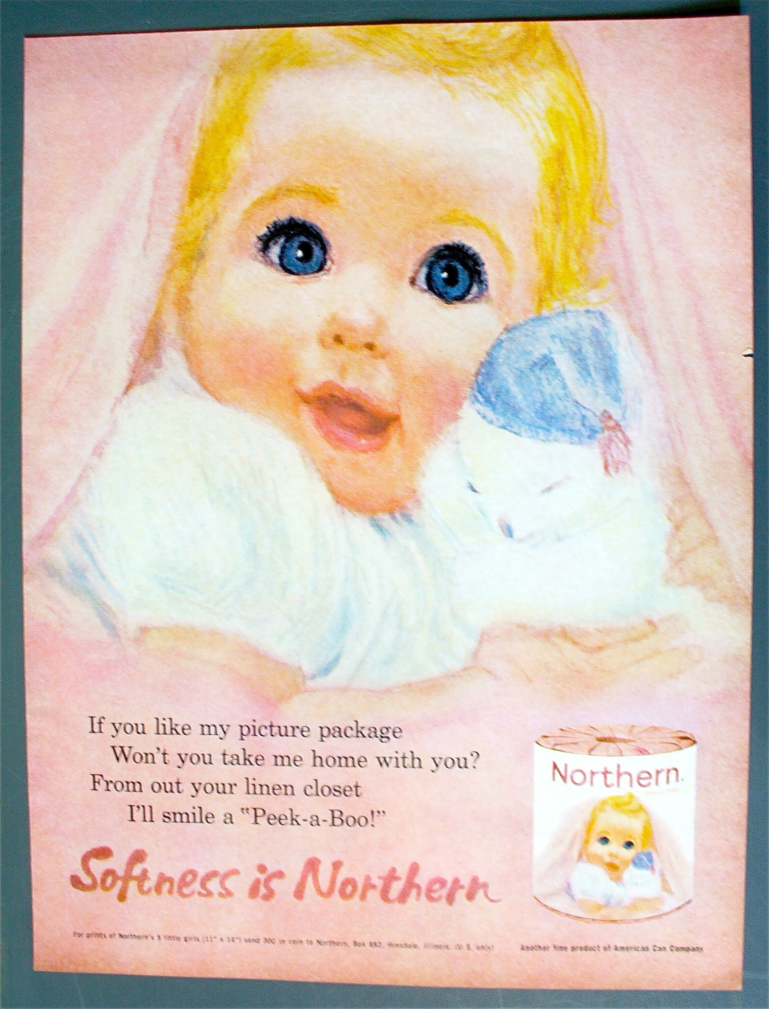 1963 Northern Tissue w/ Little Baby with Toy
