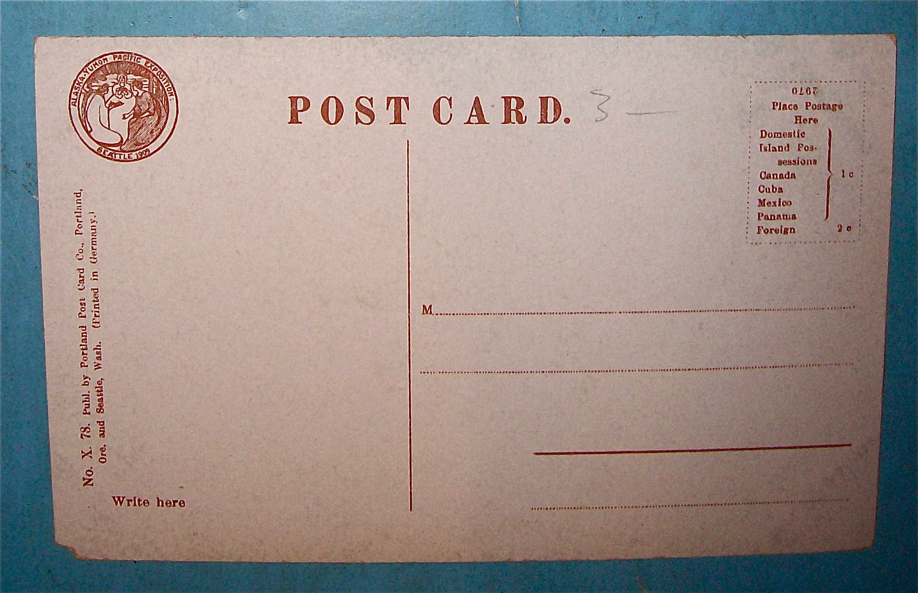 Looking Southeast From Manufacturers Bldg Postcard