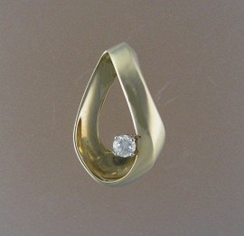 Pendant 14k Gold and 1/4Ct Diamond