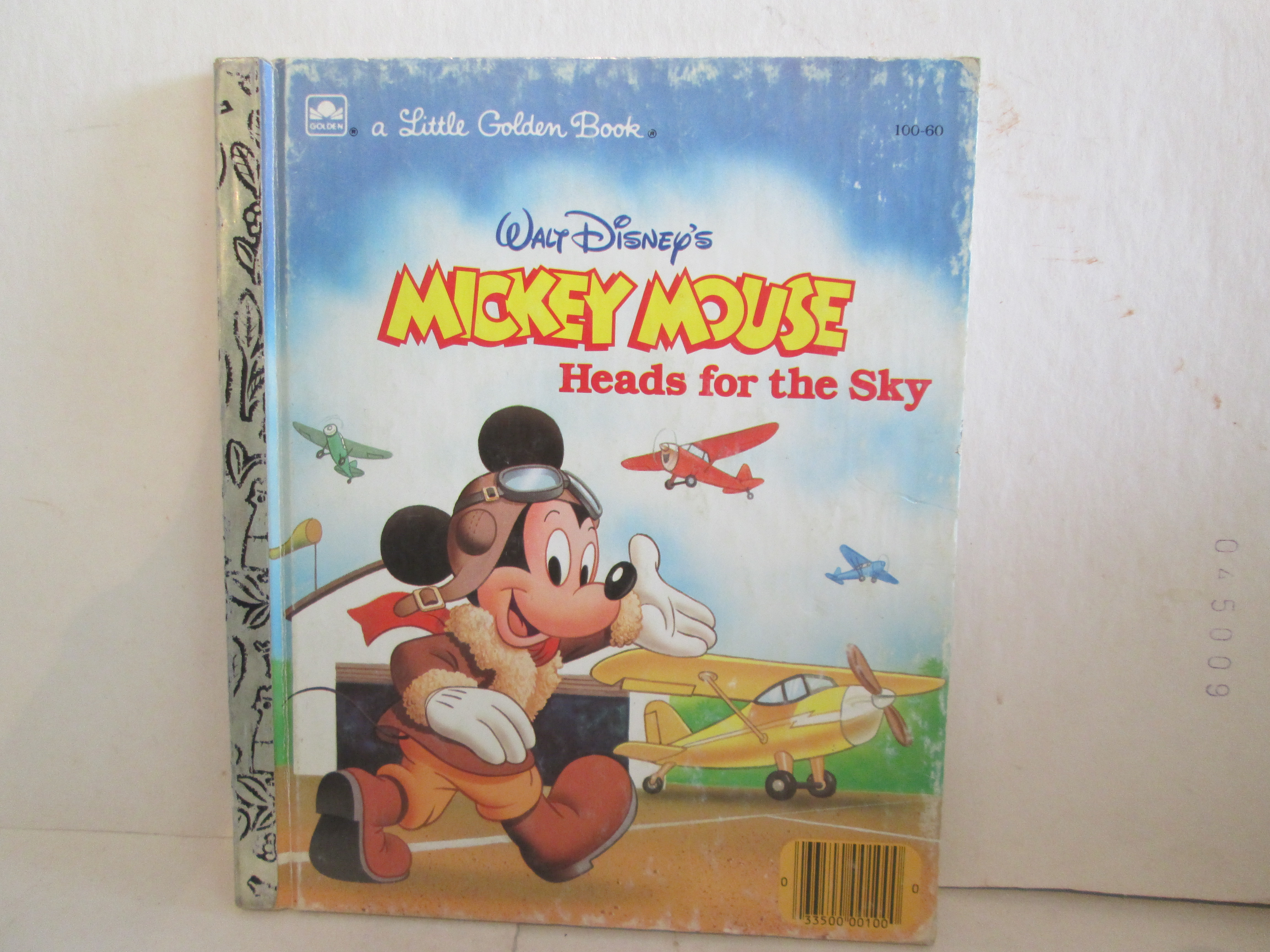 Golden Book Mickey Mouse Heads For The Sky