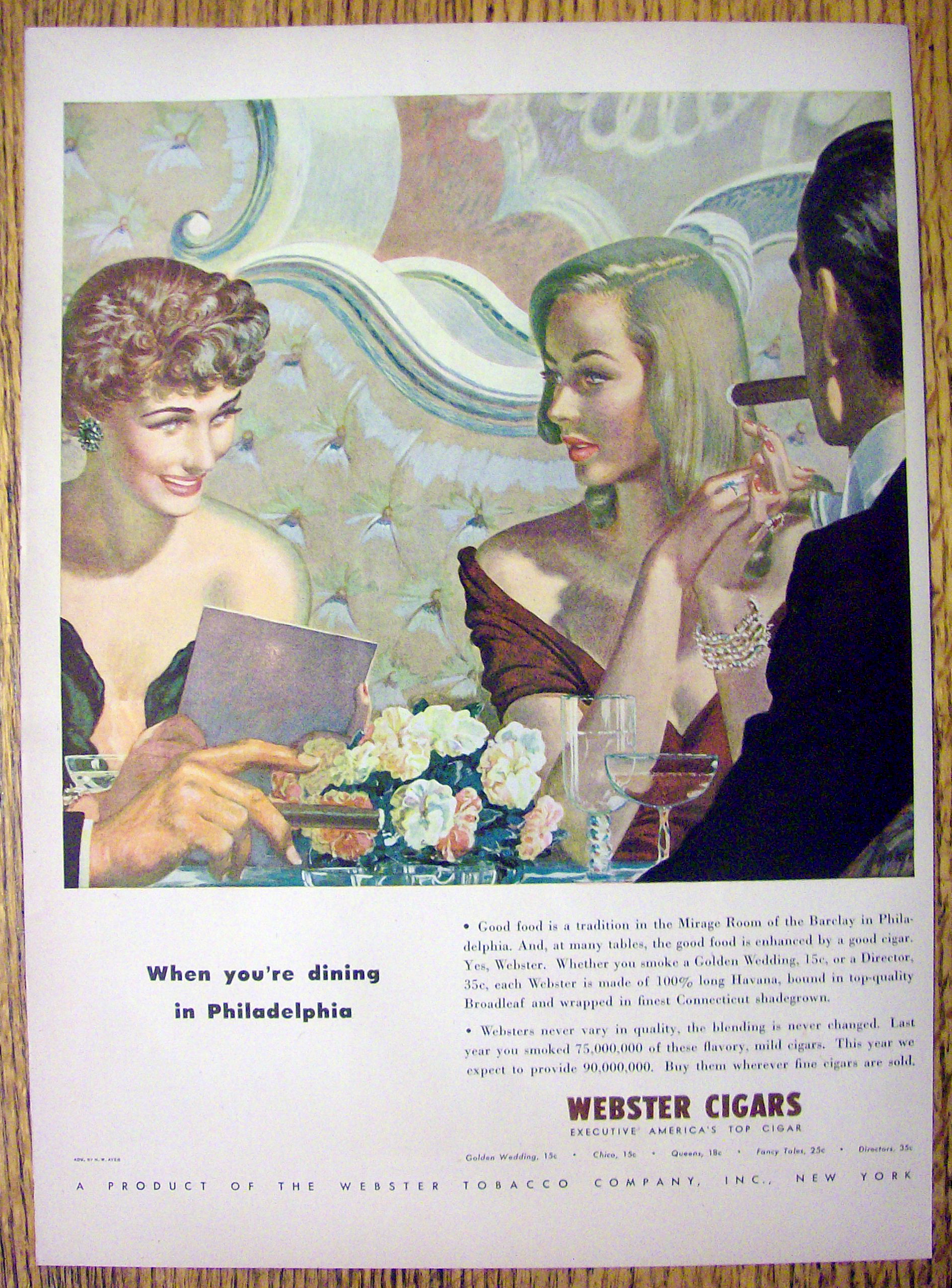 1947 Webster Cigars