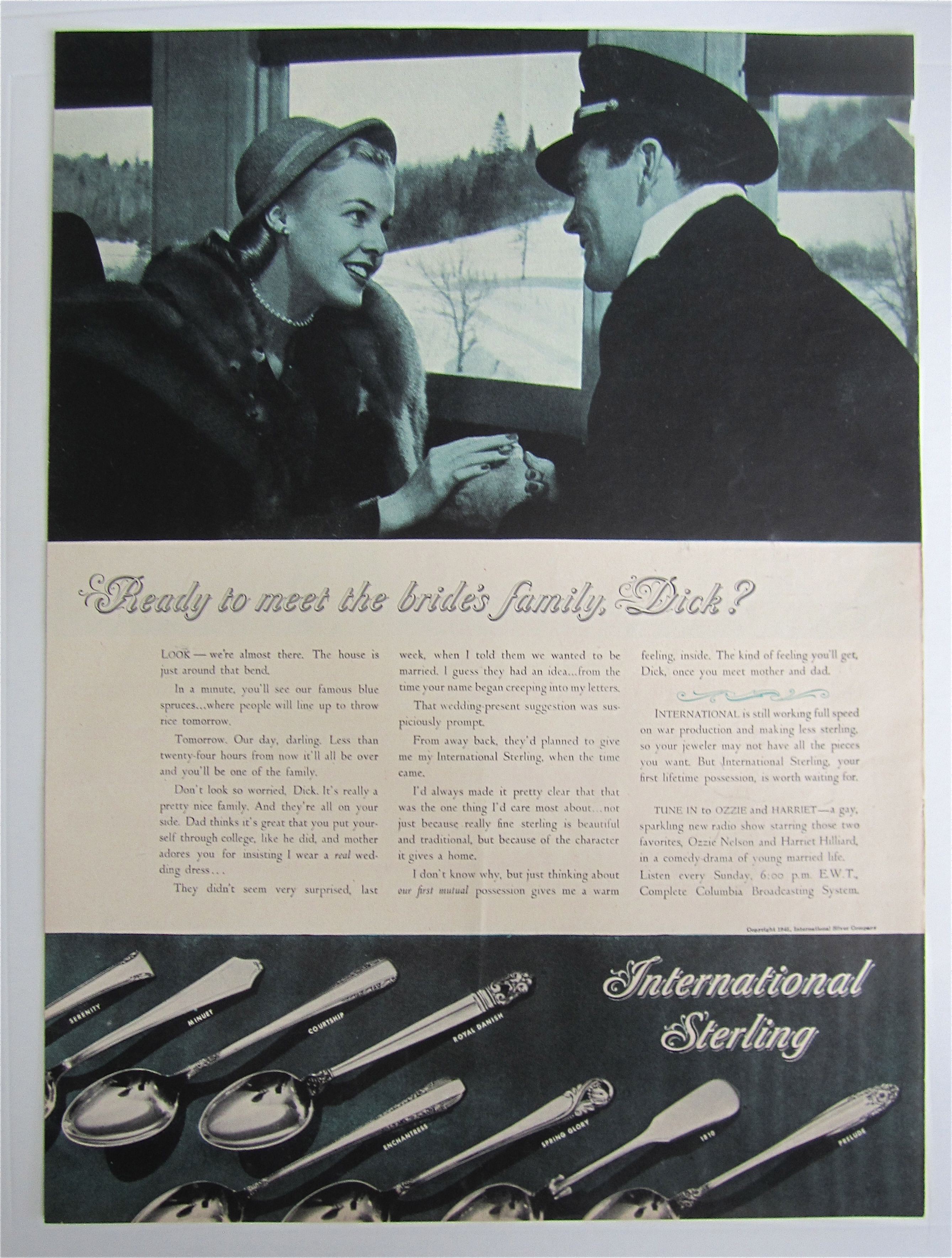 1945 International Sterling with Ready To Meet Family