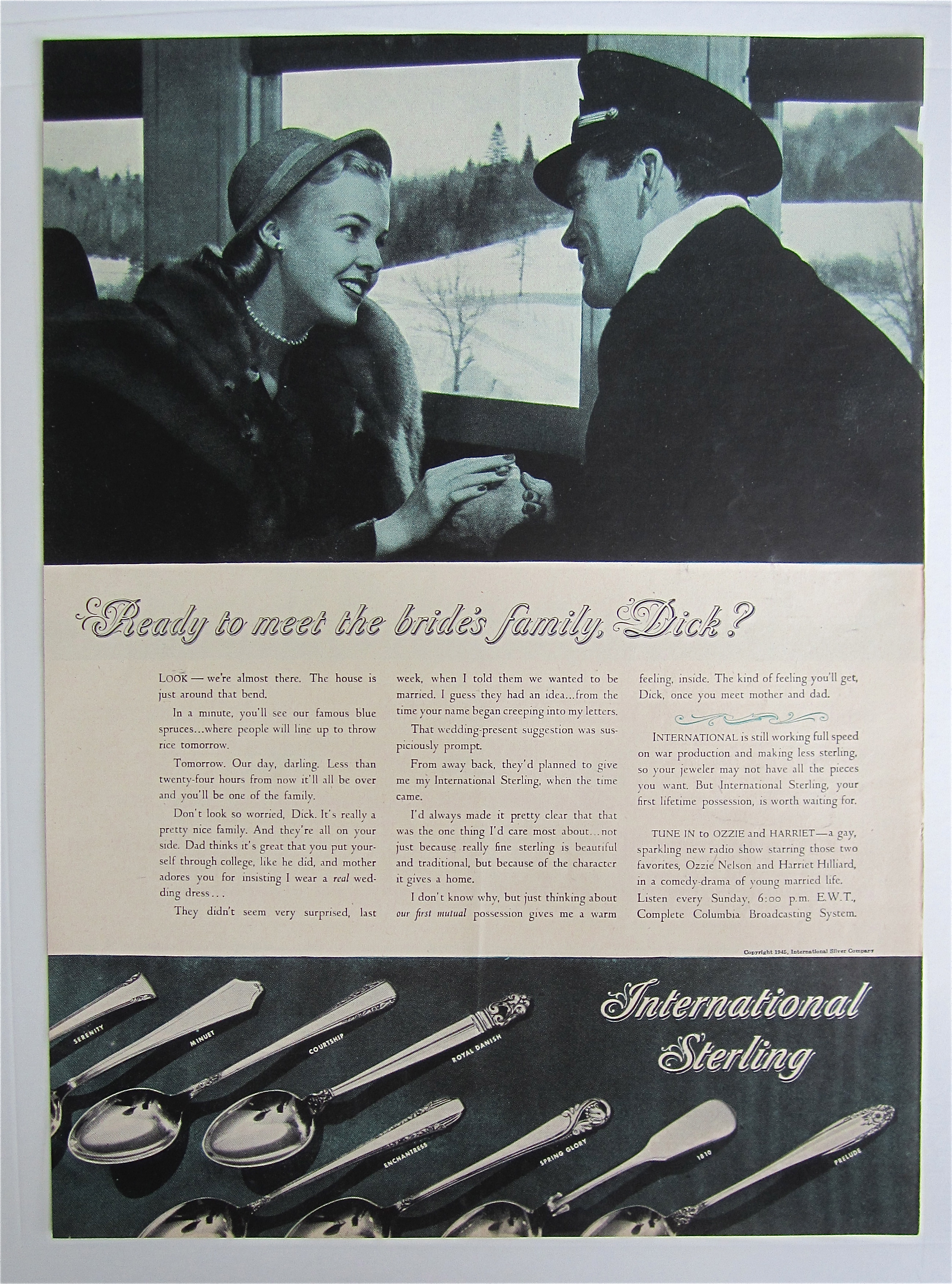 1945 International Sterling with Ready To Meet Family