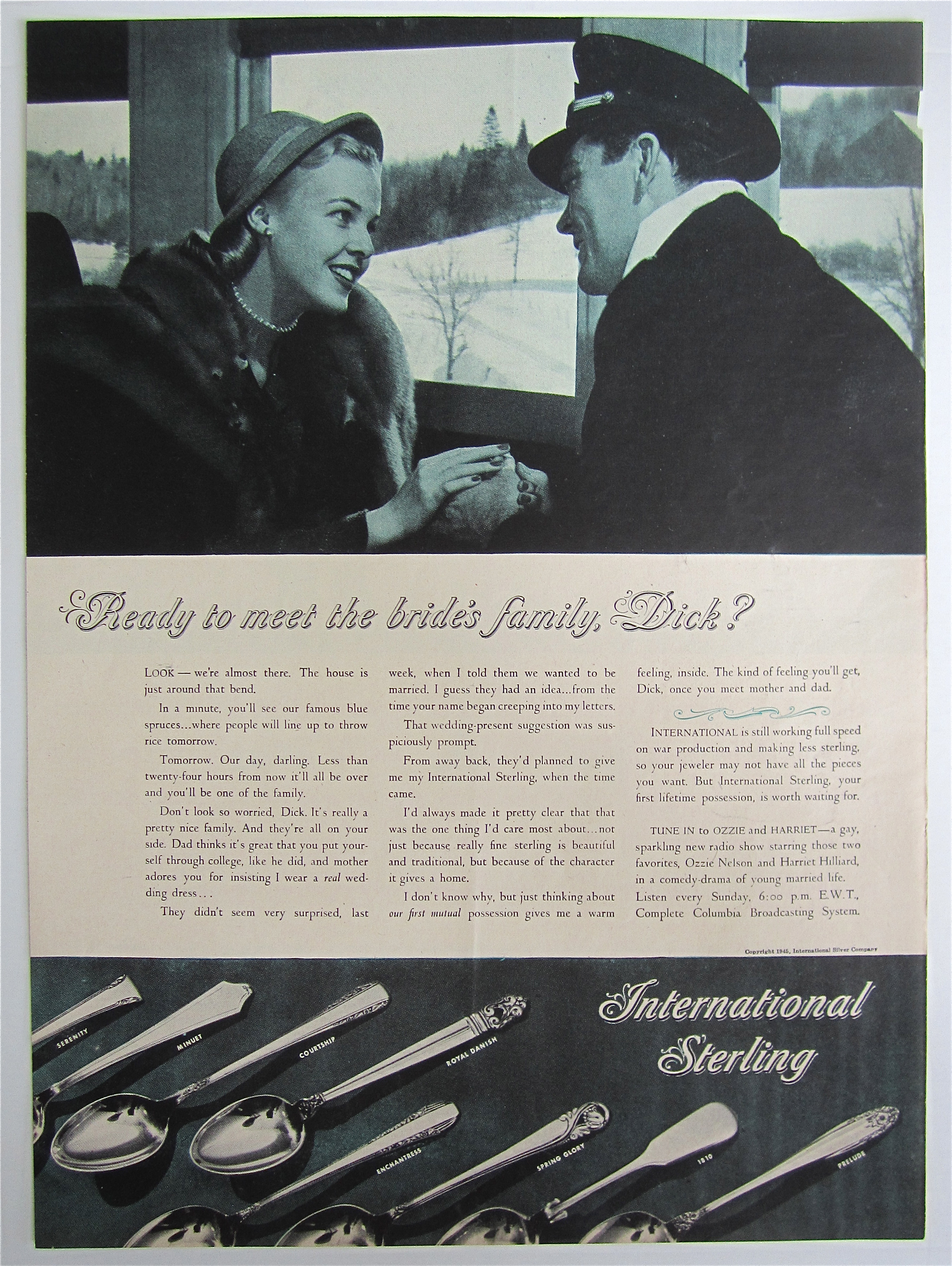 1945 International Sterling with Ready To Meet Family