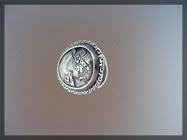 Sterling Silver Cameo Ring Italy