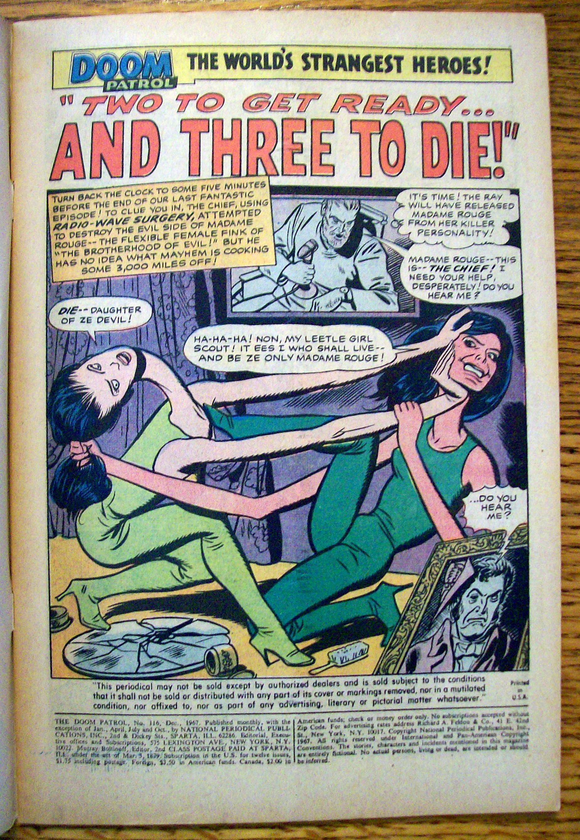 The Doom Patrol Comic #116 - December 1967