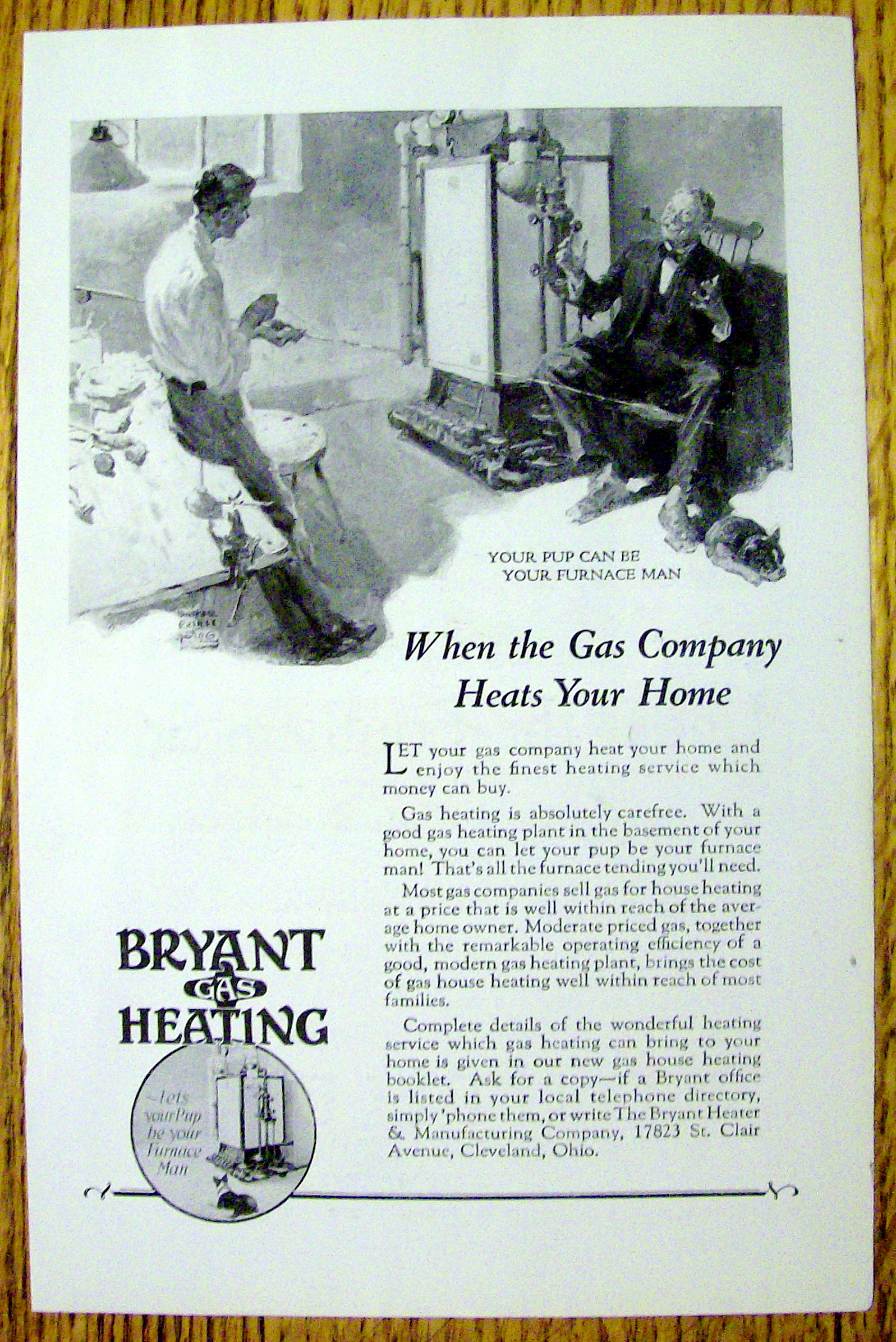 1926 Bryant Gas Heating with Two Men Talking