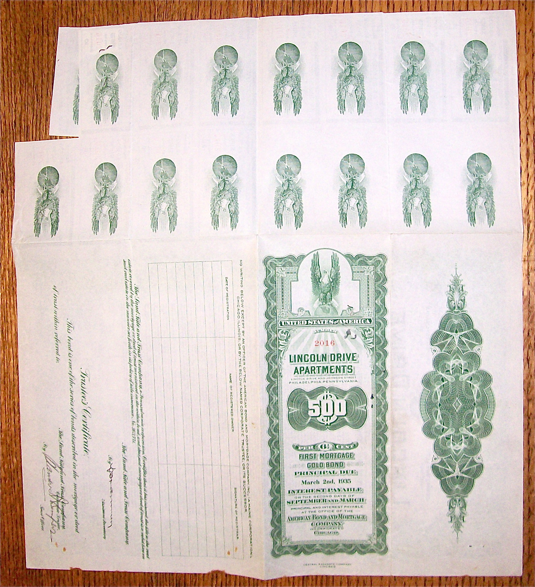 1935 Lincoln Drive Apartments Gold Bond