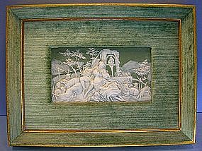 Porcelain Velvet Releif Fine Art Picture