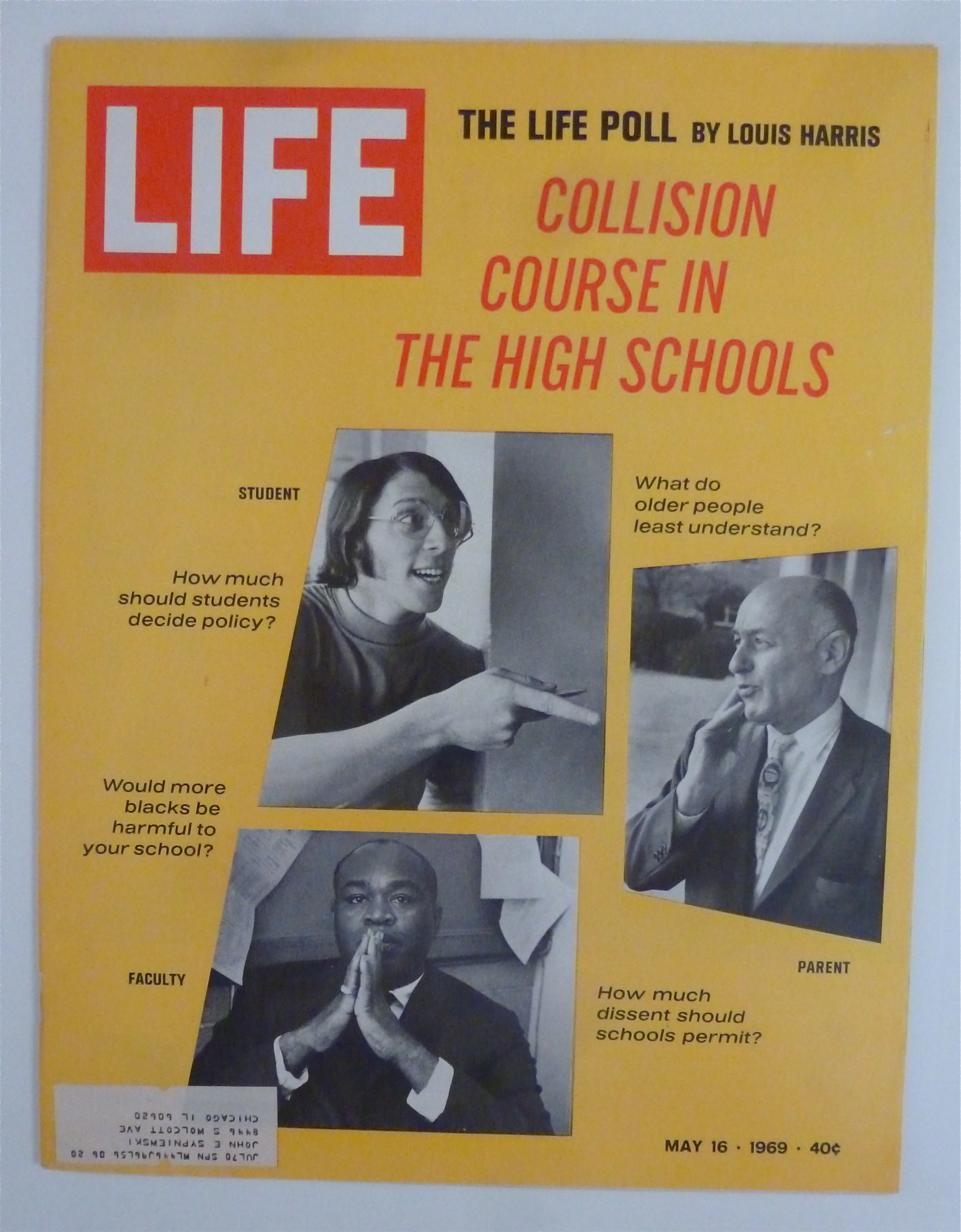 Life Magazine-May 16, 1969-Collision Course In H. S.