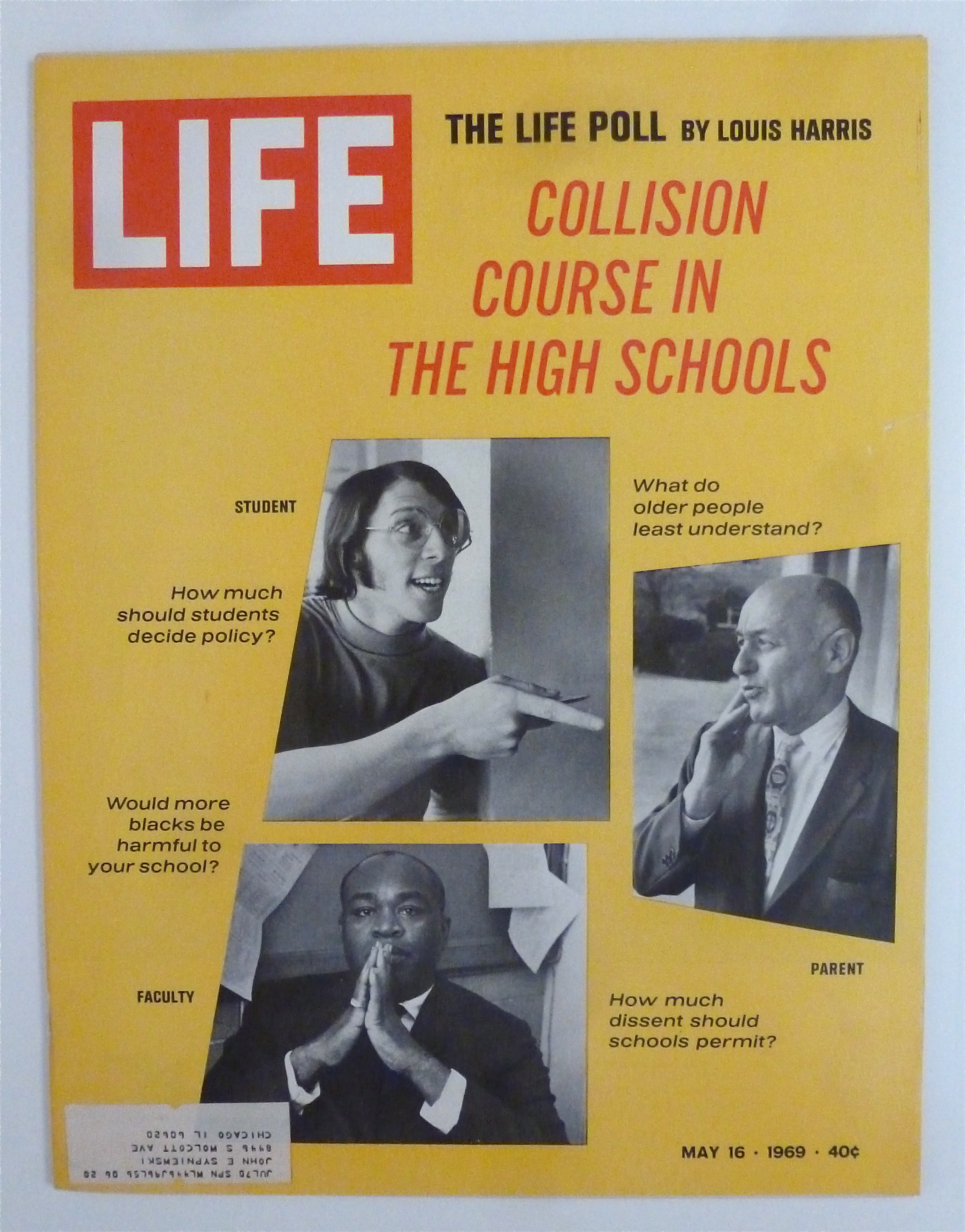 Life Magazine-May 16, 1969-Collision Course In H. S.