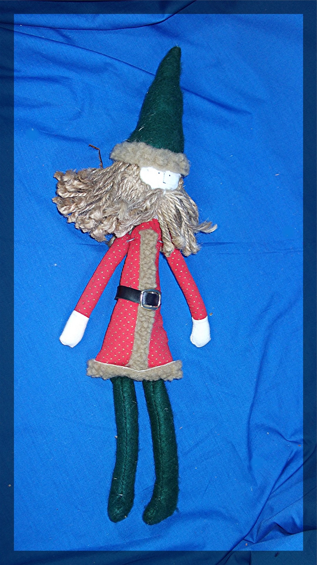 Elf Christmas Ornament, handmade