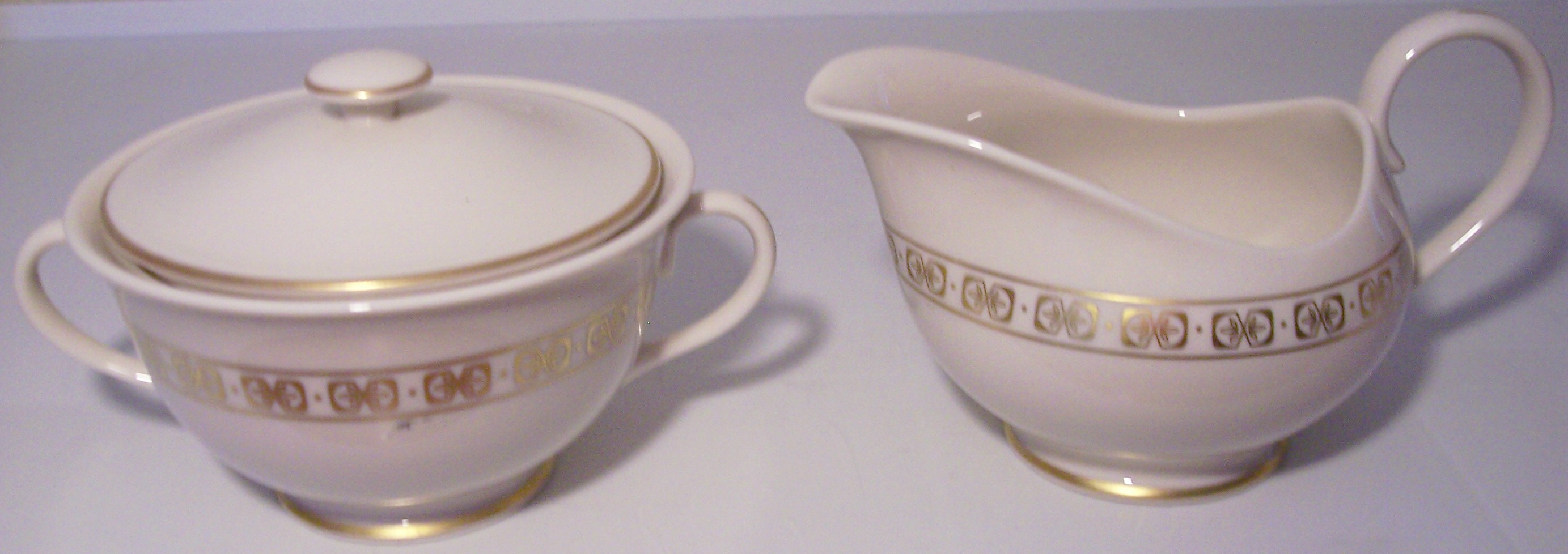 Franciscan Pottery Fine China Somerset Creamer/Sugar!