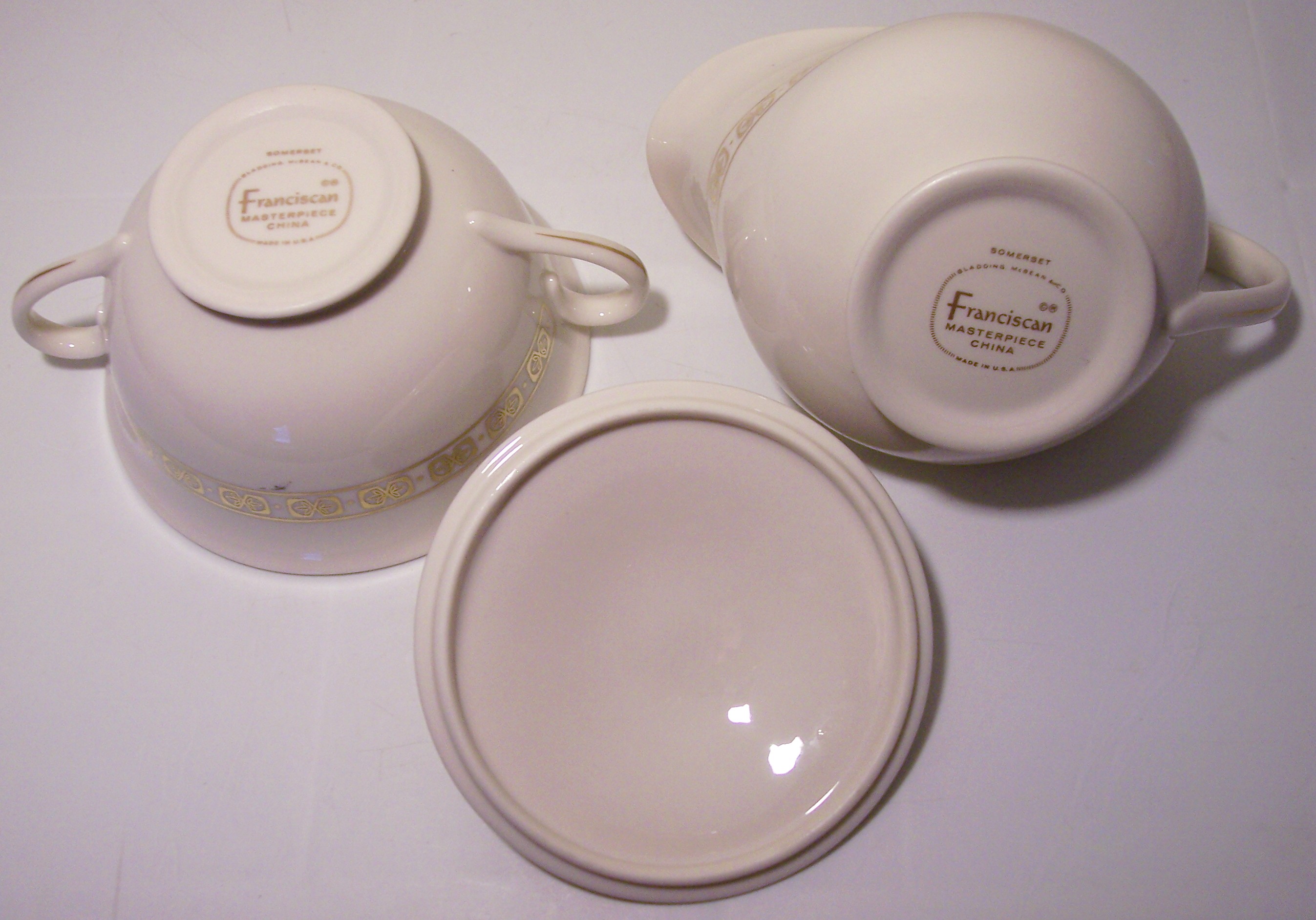 Franciscan Pottery Fine China Somerset Creamer/Sugar!