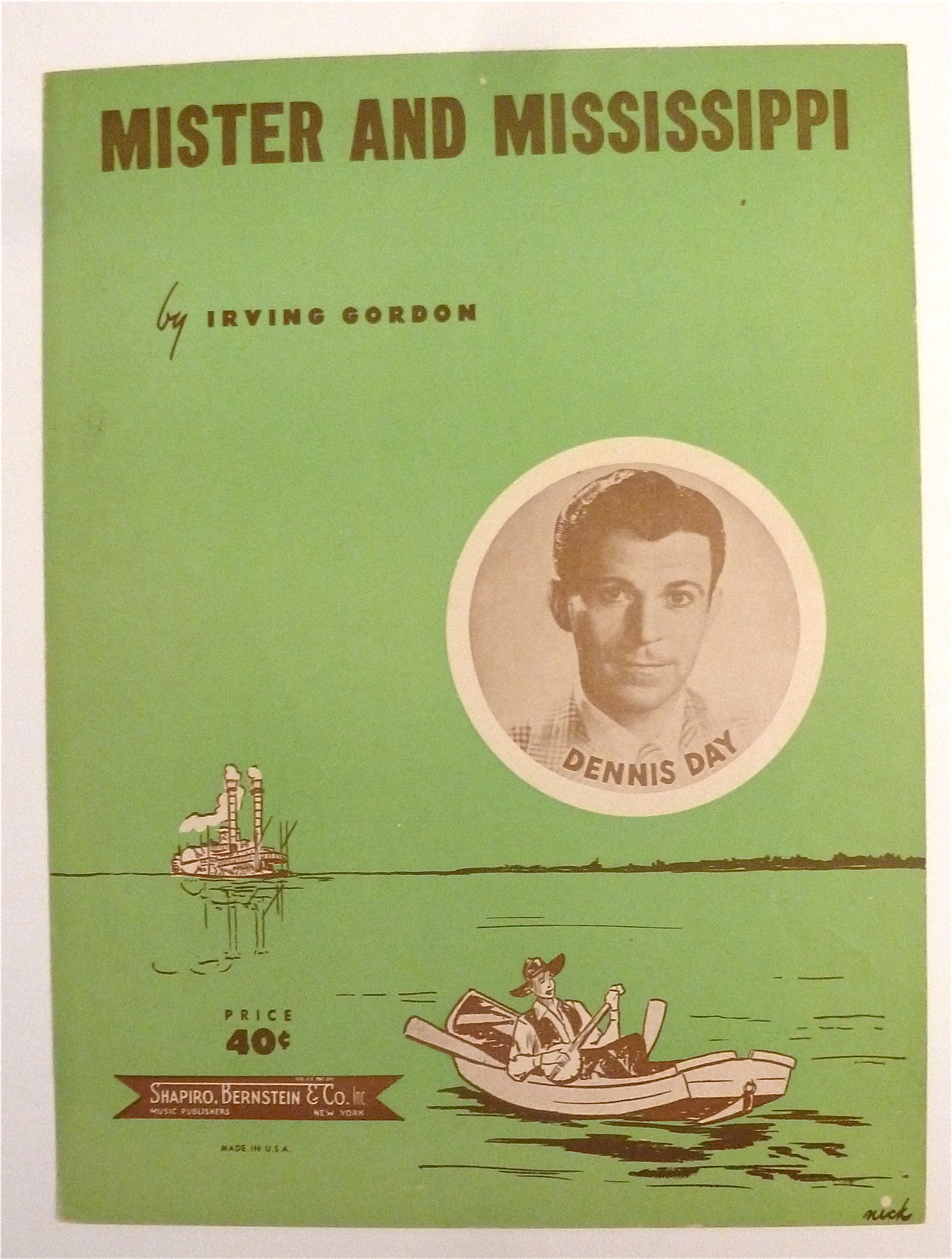 Sheet Music For 1951 Mister & Mississippi