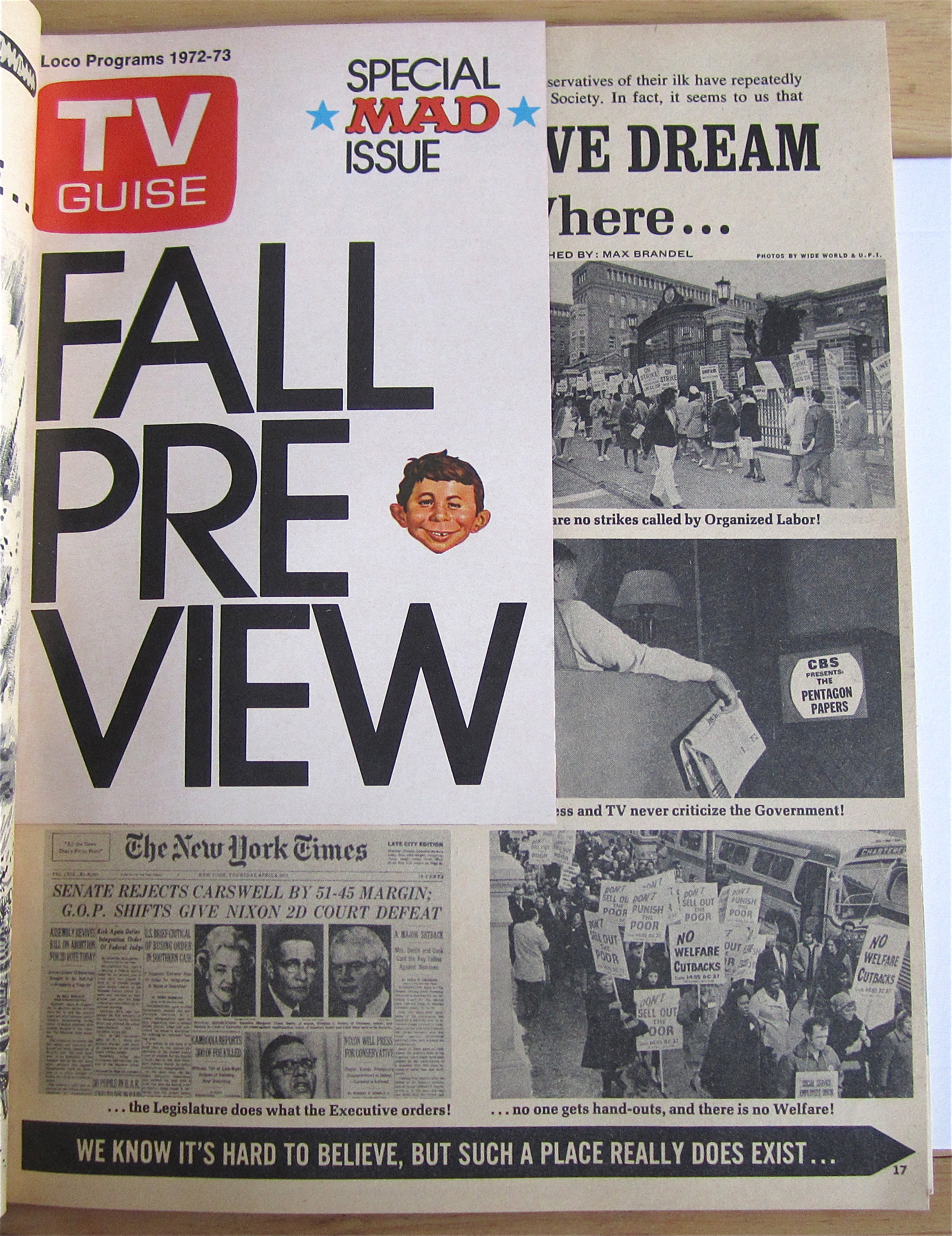 Mad Magazine Special #8 1972 TV Guise Fall Preview
