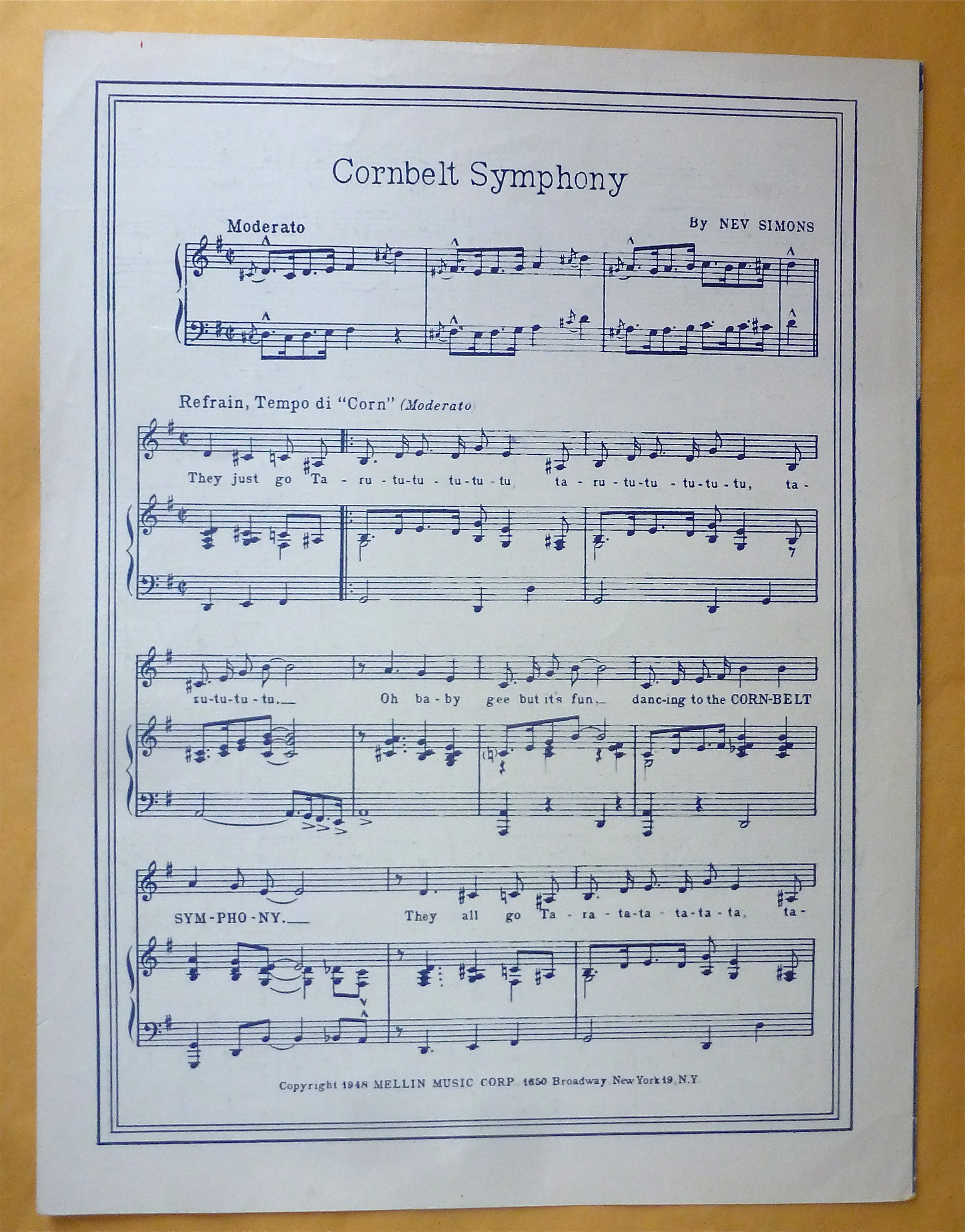 Sheet Music For 1952 I'm Yours