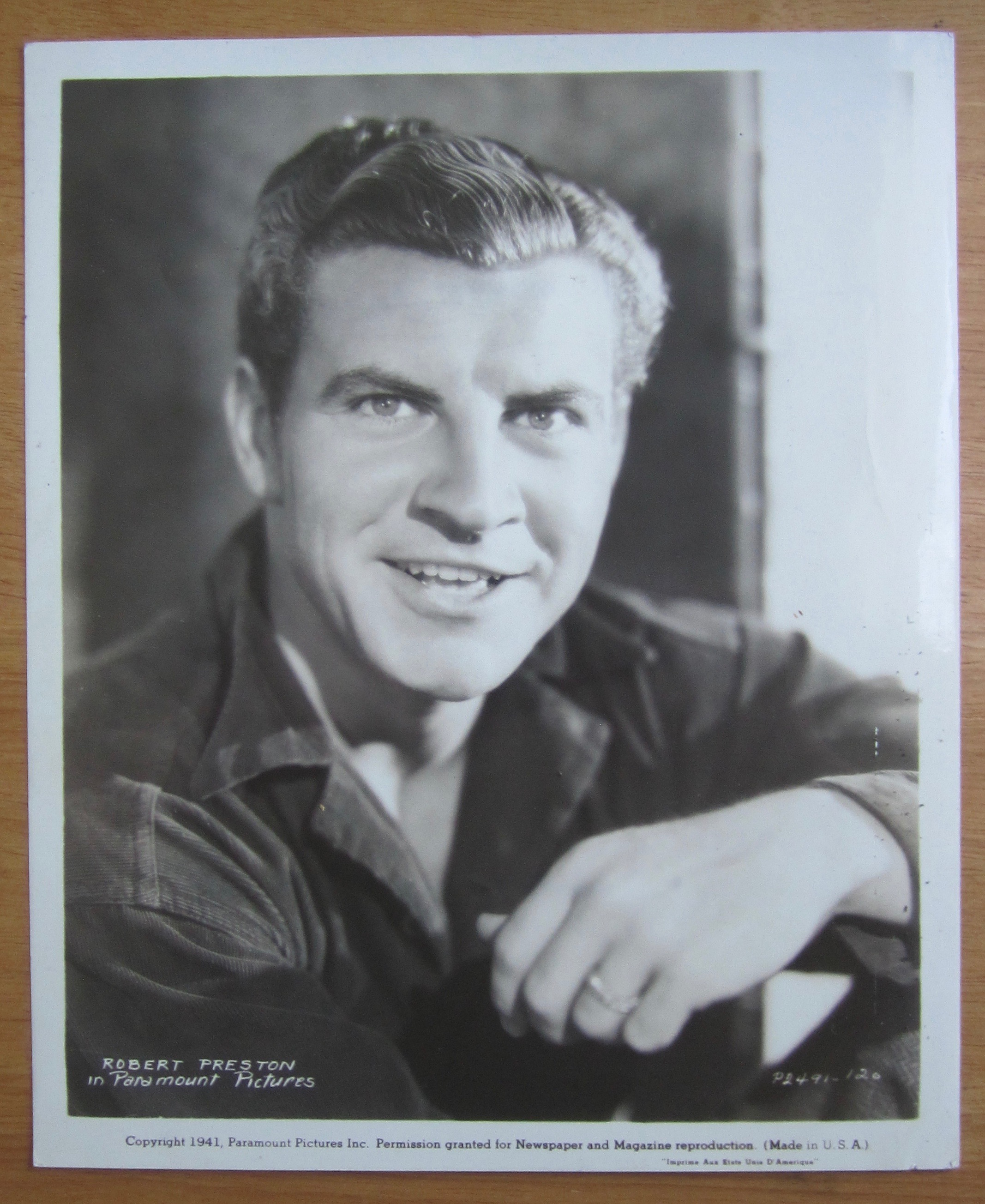 1941 Movie Photo/ Lobby Photo of Robert Preston