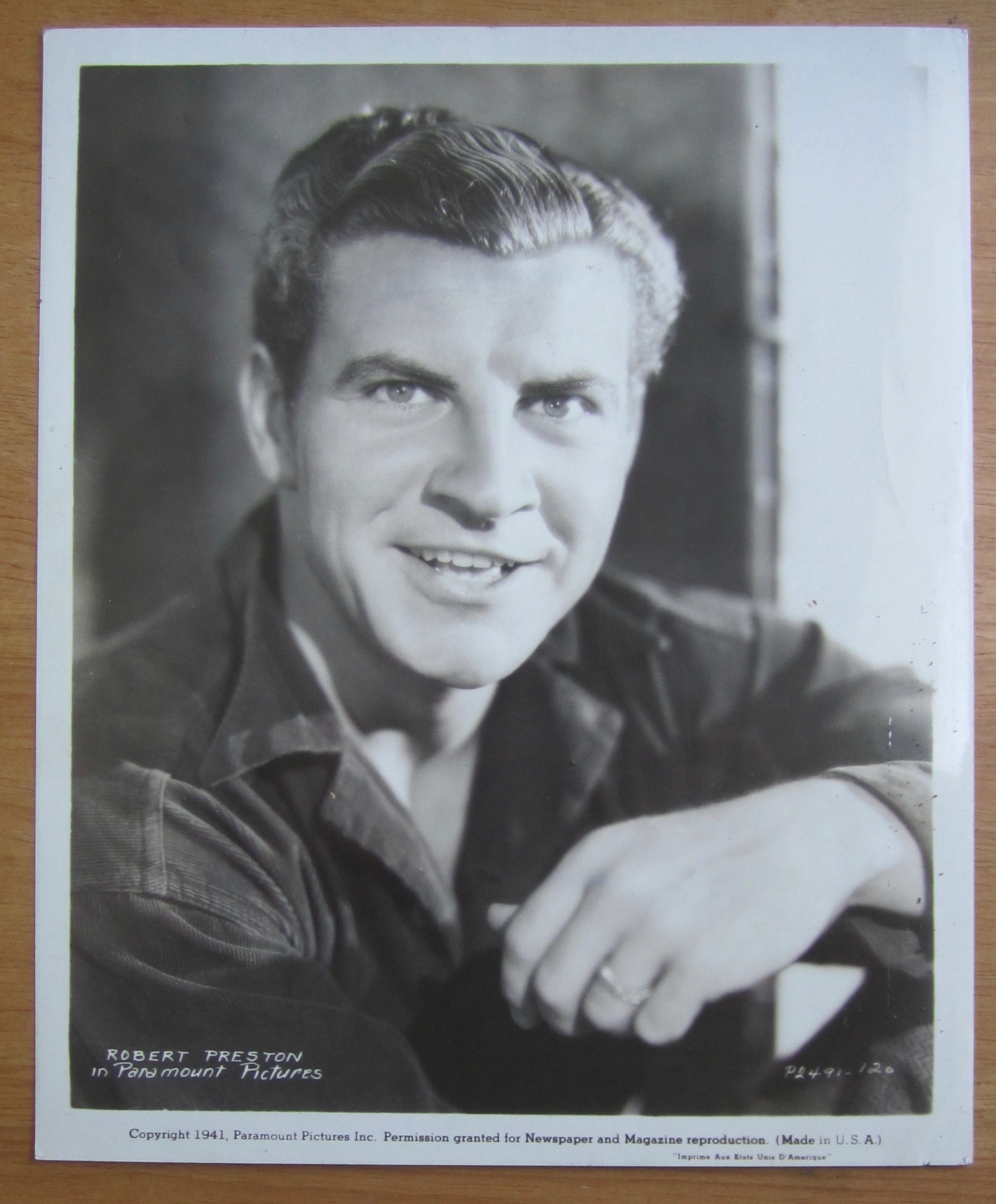 1941 Movie Photo/ Lobby Photo of Robert Preston
